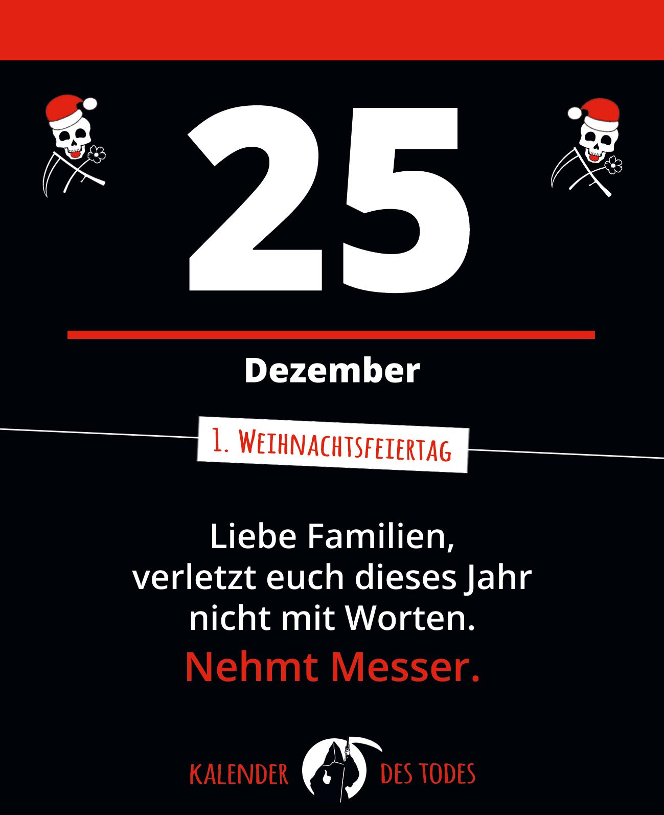 Beispielinhalt (Bild) Der schwarze Kalender