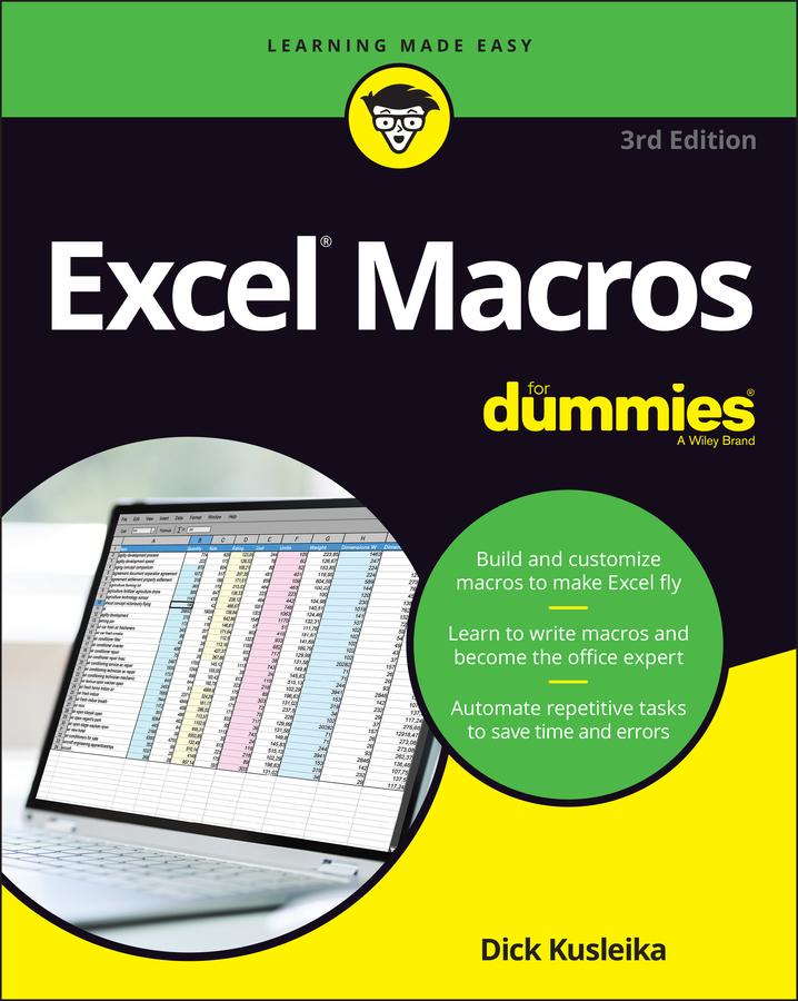 Vorderes Coverbild Excel Macros for Dummies