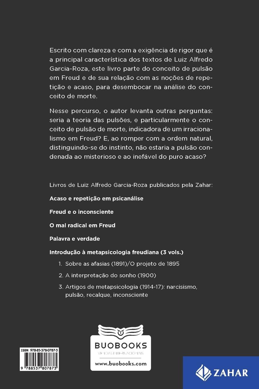 Rückseitencover Acaso E Repetição Em Psicanálise