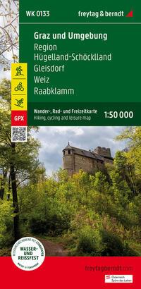 Vorderes Coverbild Graz und Umgebung, Wander-, Rad- und Freizeitkarte 1:50.000, freytag & berndt, WK 0133