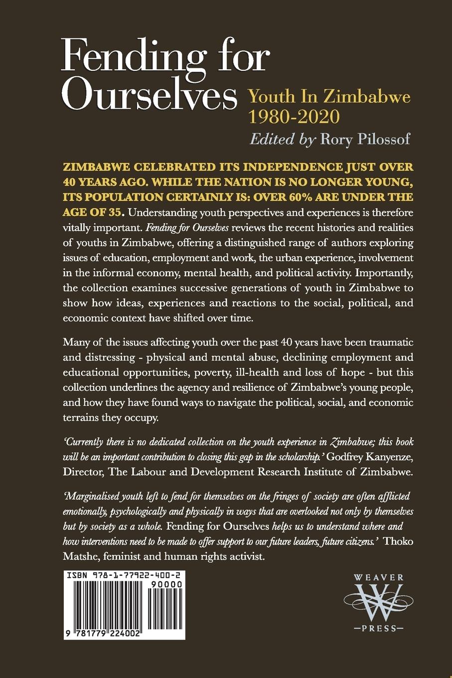 Rückseitencover Fending for Ourselves