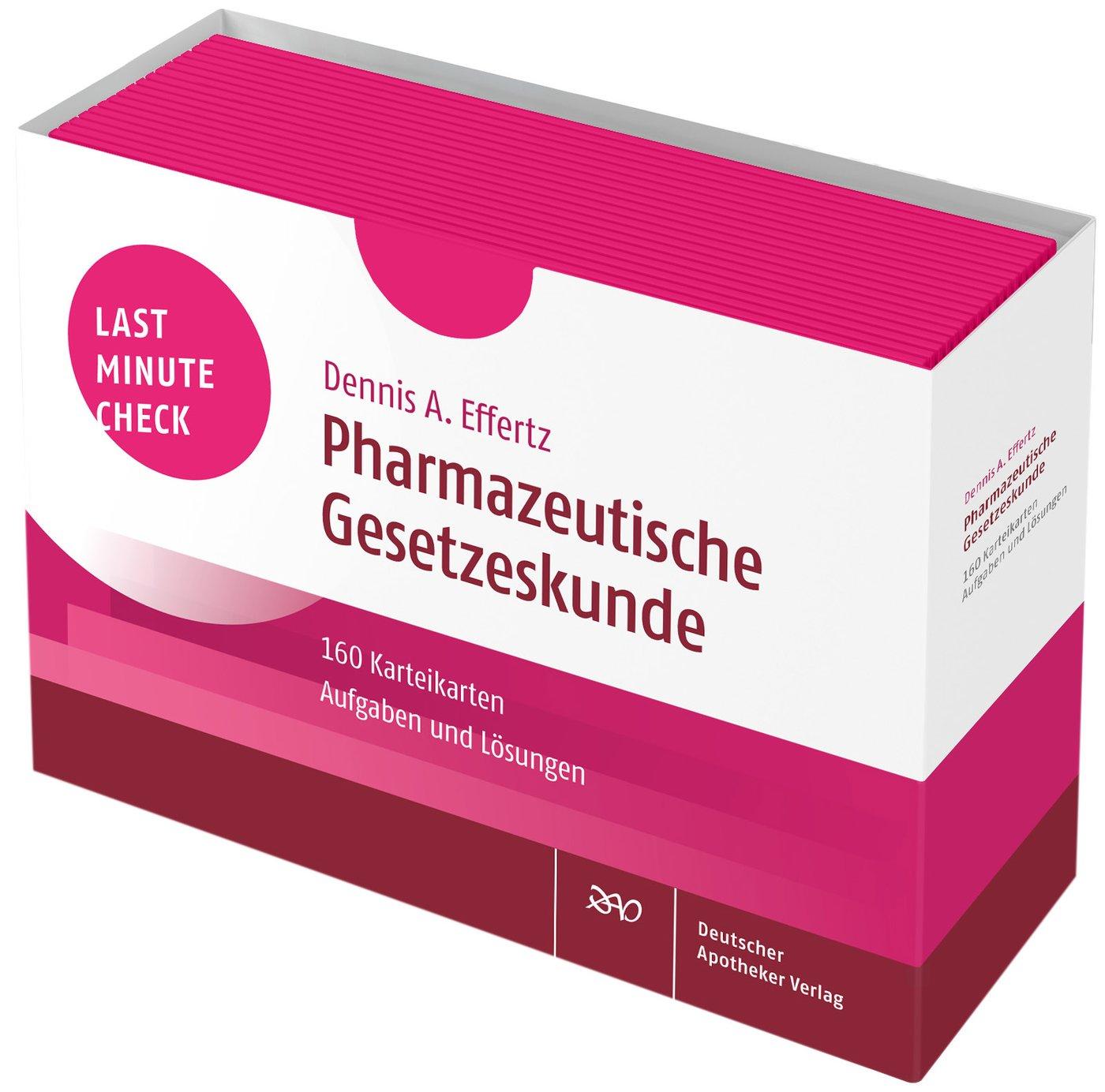 Vorderes Coverbild Last Minute Check - Pharmazeutische Gesetzeskunde