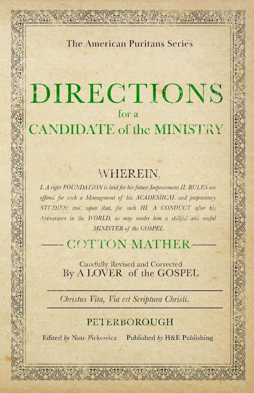 Vorderes Coverbild Directions for a Candidate of the Ministry