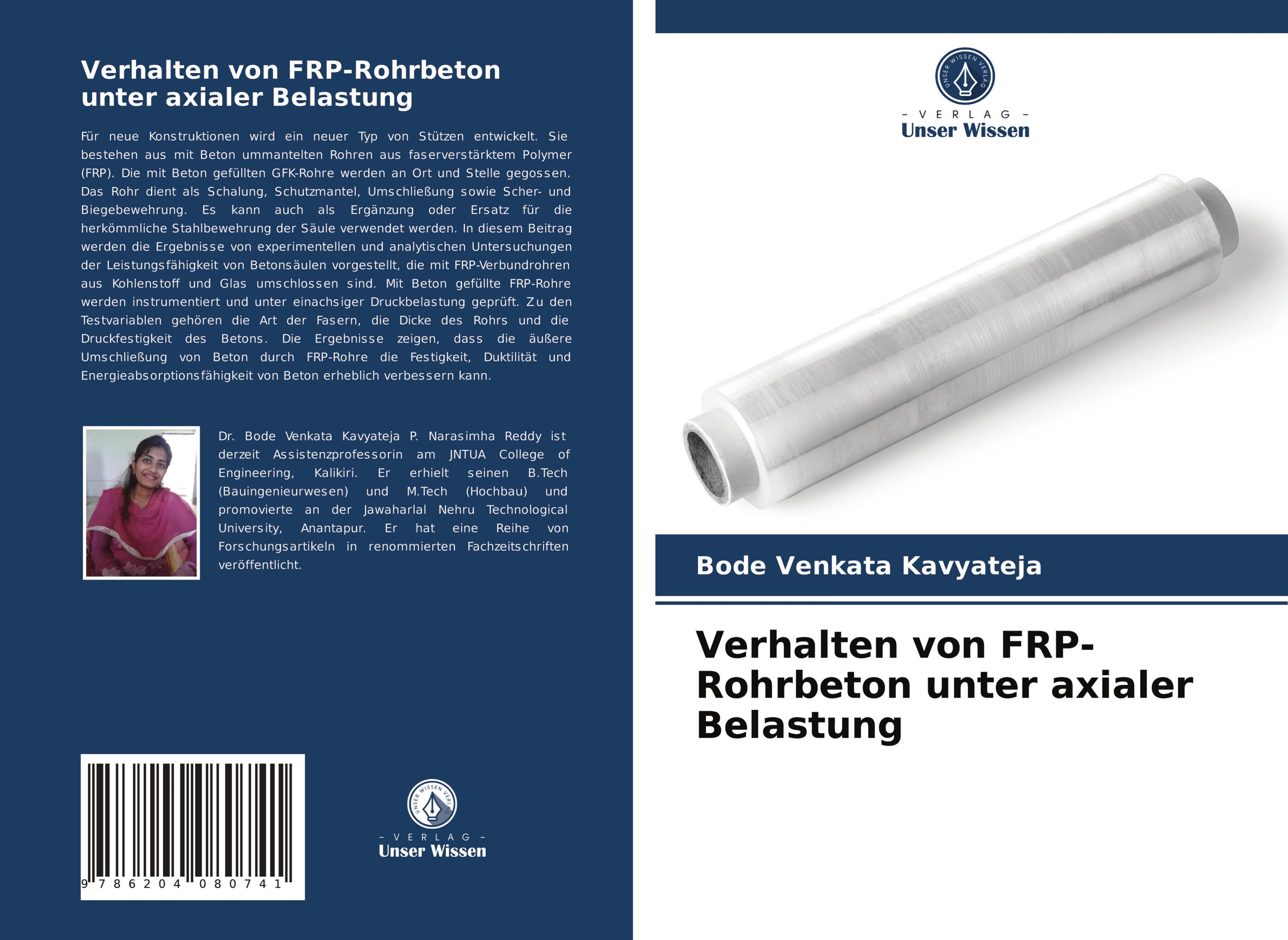Vorderes Coverbild Verhalten von FRP-Rohrbeton unter axialer Belastung