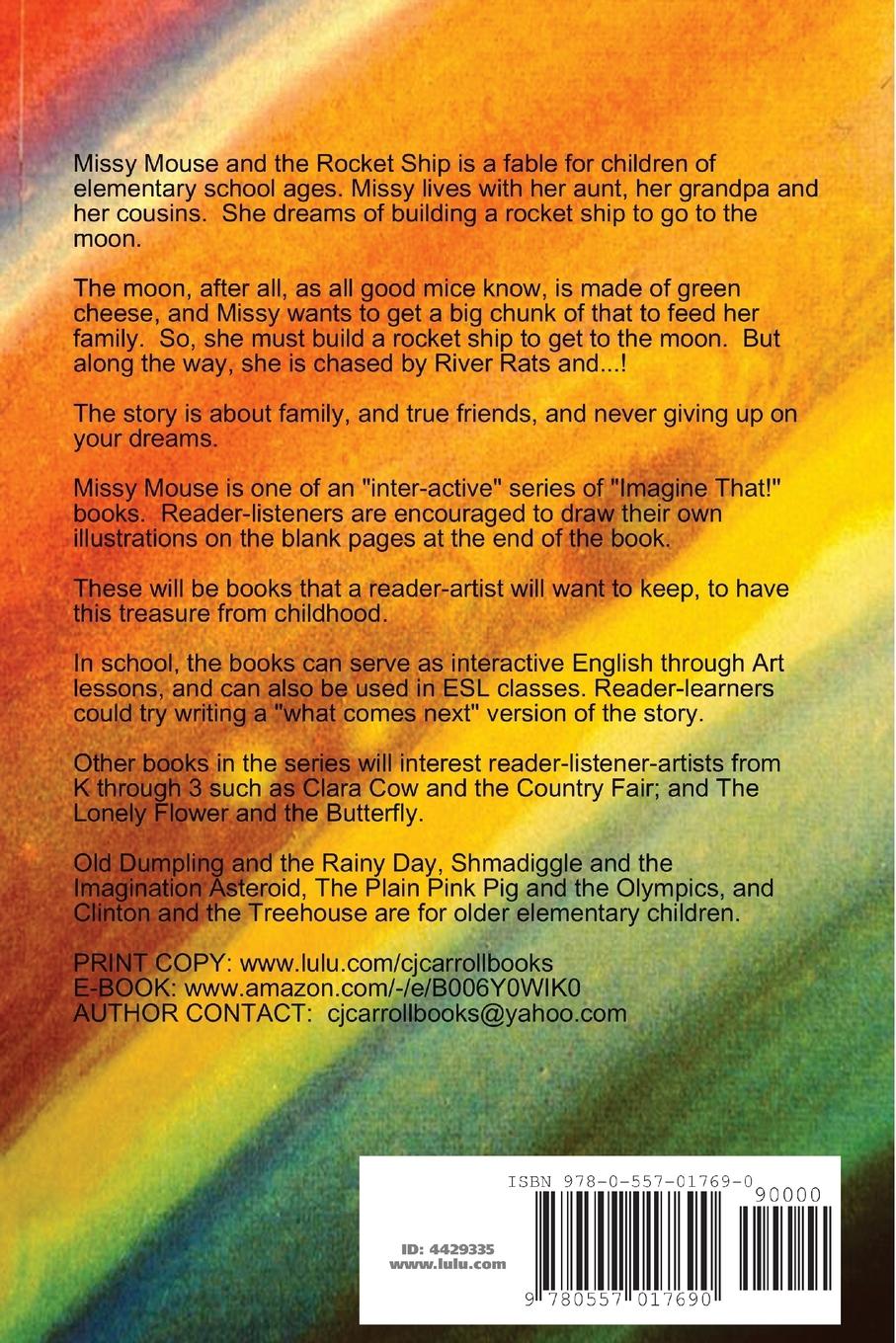 Rückseitencover Missy Mouse and the Rocket Ship