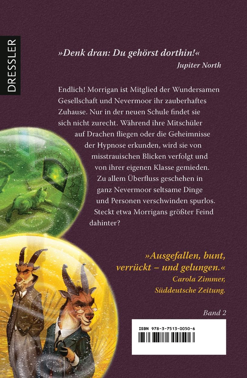 Rückseitencover Nevermoor 2. Das Geheimnis des Wunderschmieds