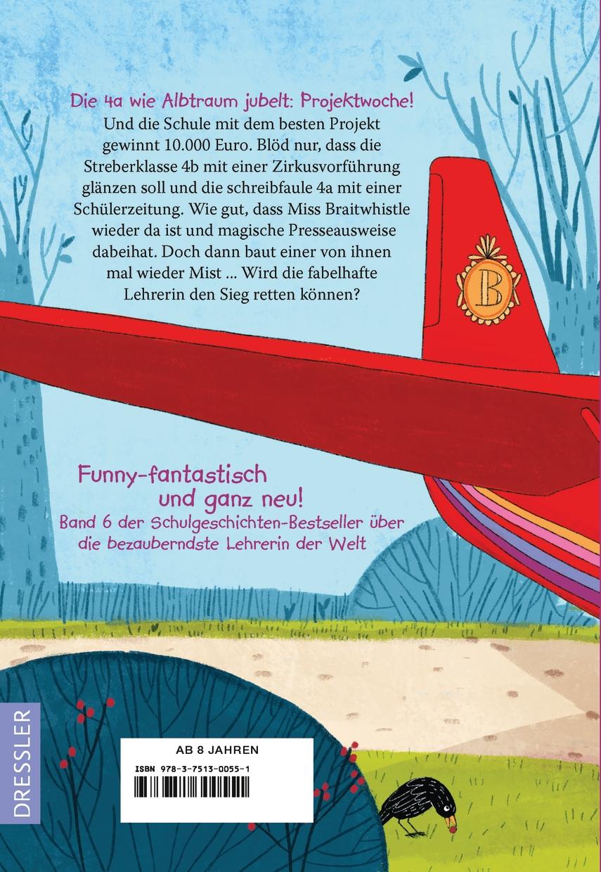 Rückseitencover Miss Braitwhistle 6. Miss Braitwhistle startet durch
