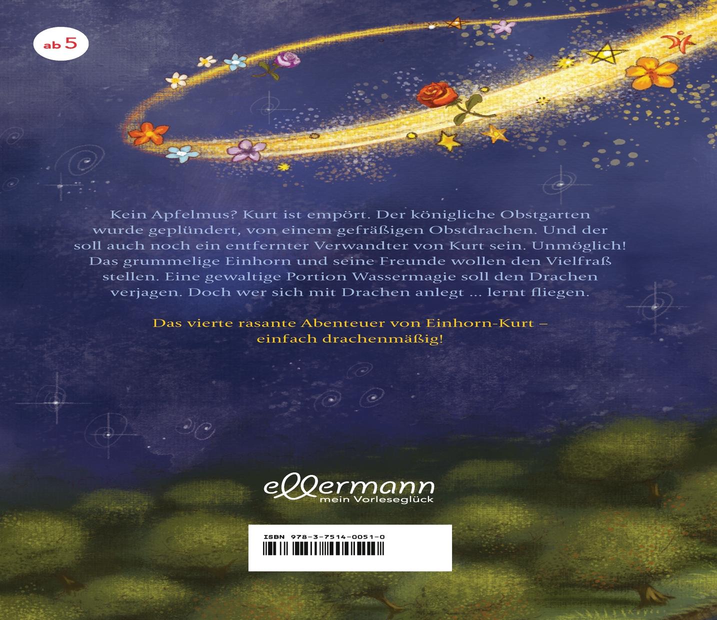 Rückseitencover Kurt, Einhorn wider Willen 4. Drachen sind auch nur EinHörner