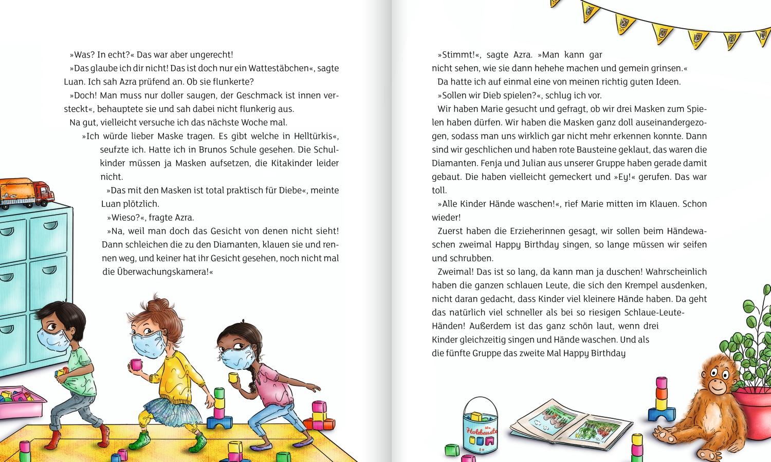 Beispielinhalt (Bild) Tillys Kinderkram. Tilly trickst Corona aus