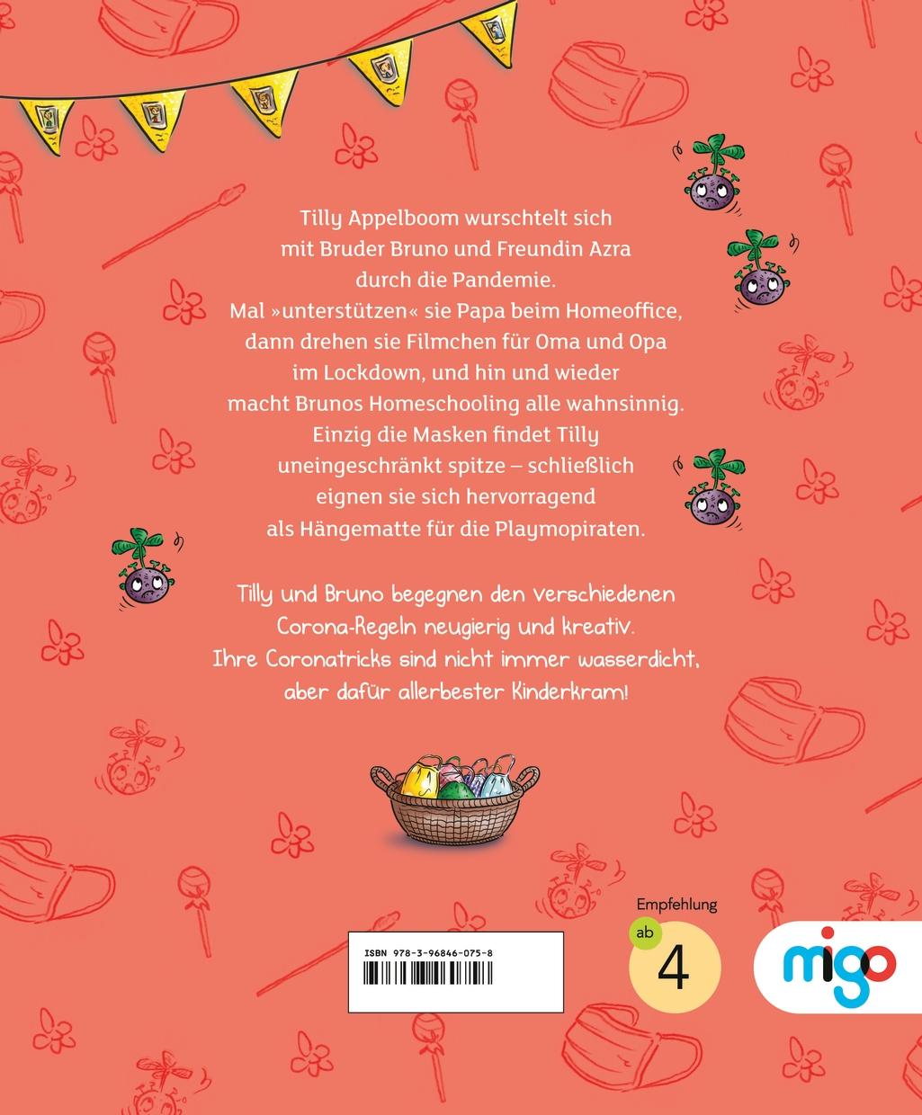 Rückseitencover Tillys Kinderkram. Tilly trickst Corona aus