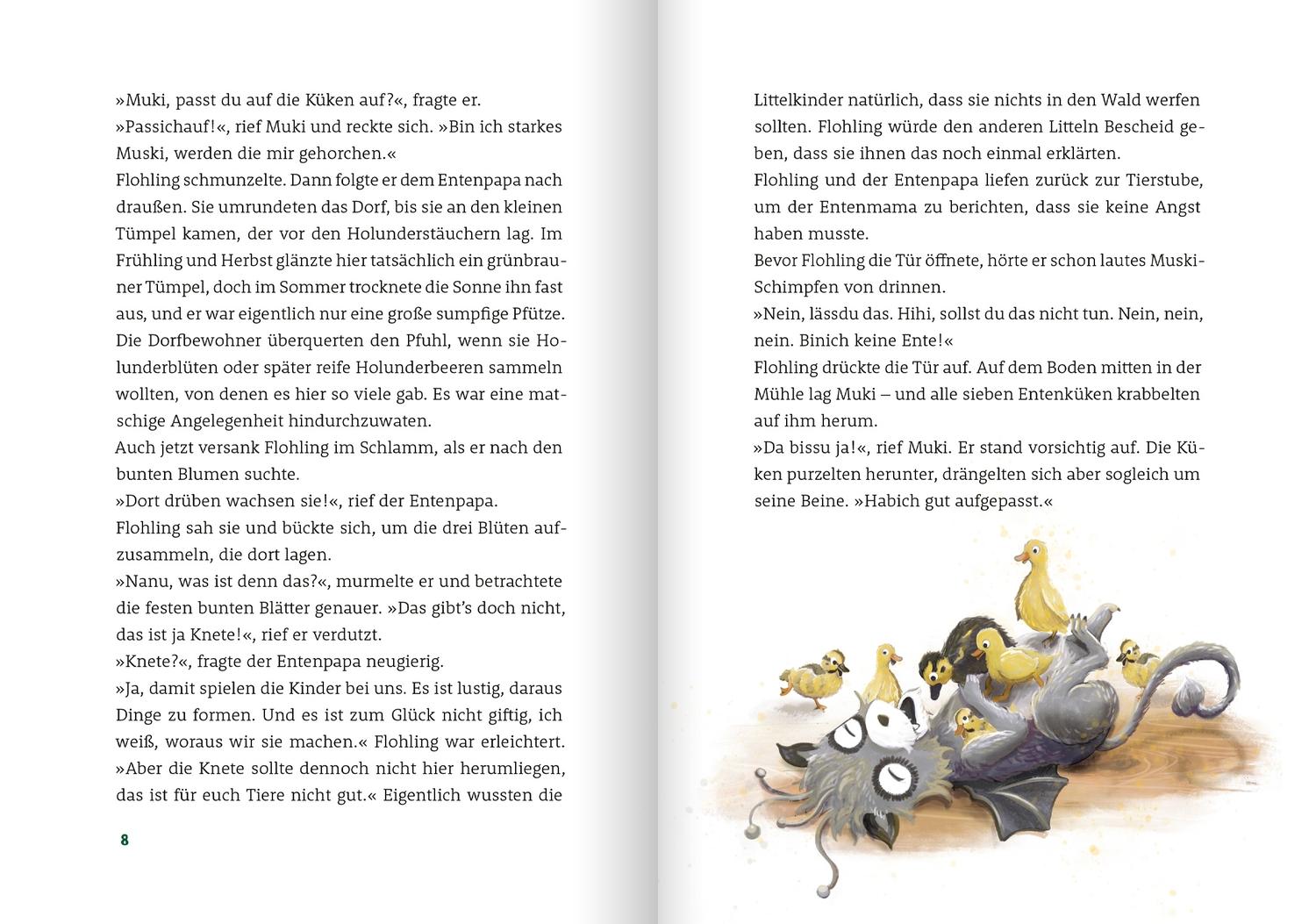 Beispielinhalt (Bild) Der kleine Flohling 3. Wunder im Littelwald