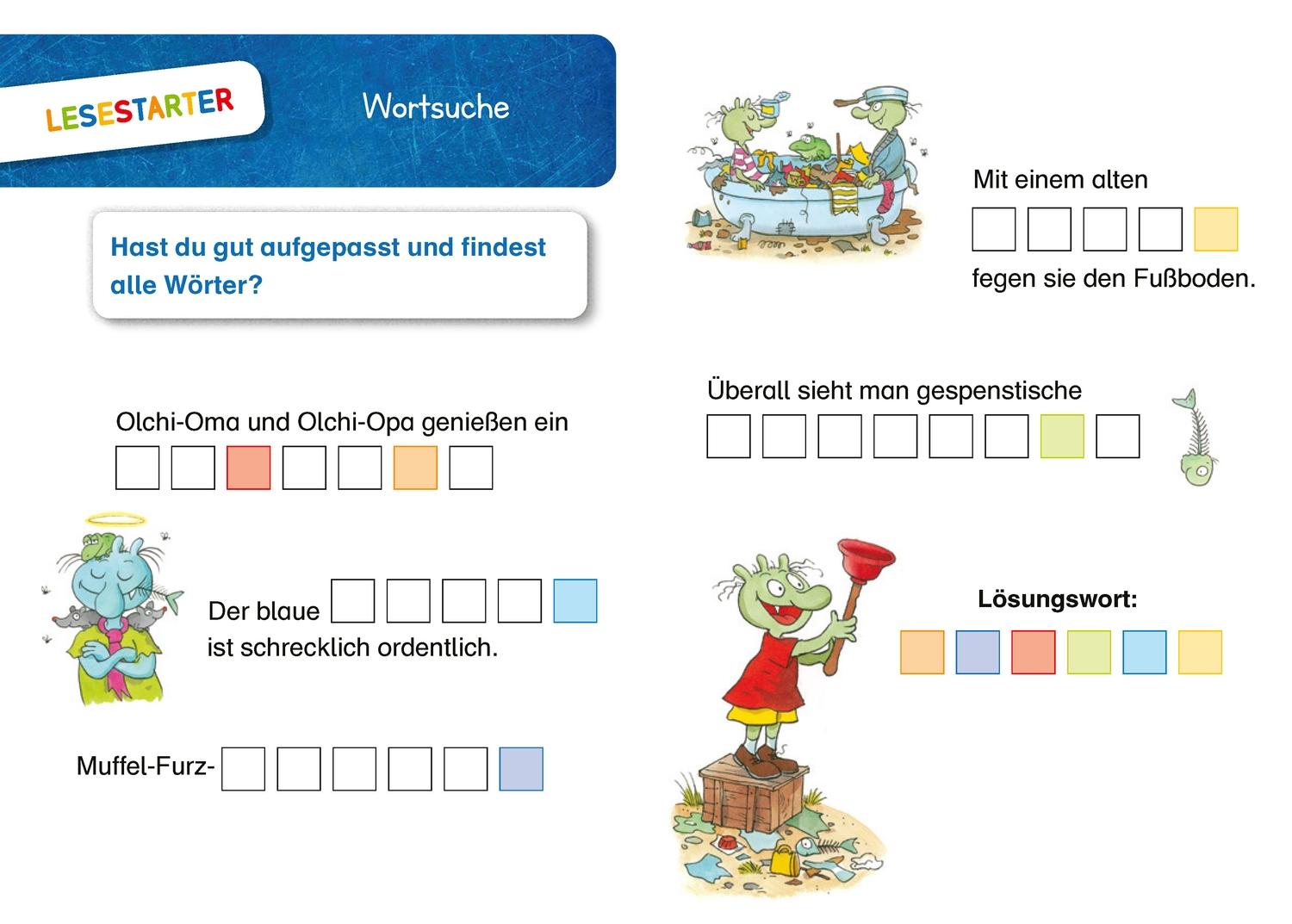 Beispielinhalt (Bild) Die Olchis. Allein auf dem Müllberg