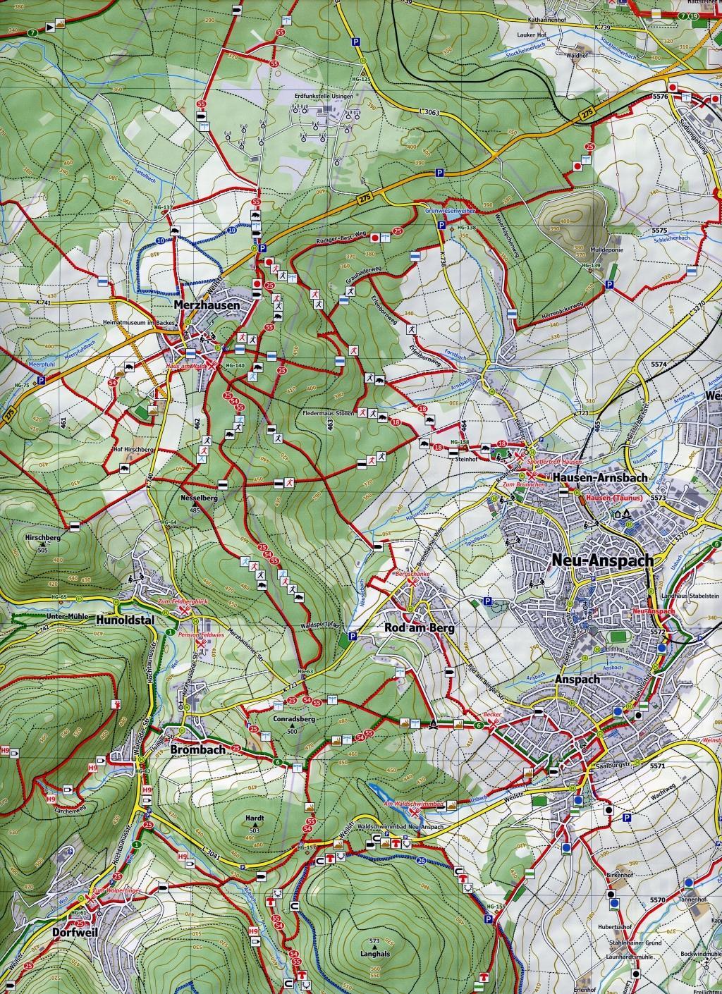 Beispielinhalt (Bild) Hochtaunus 1 : 25 000, Blatt 47-557