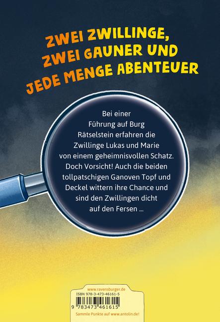 Beispielinhalt (Bild) Die Jagd nach dem magischen Detektivkoffer, Band 4: Achtung, Raubritter!