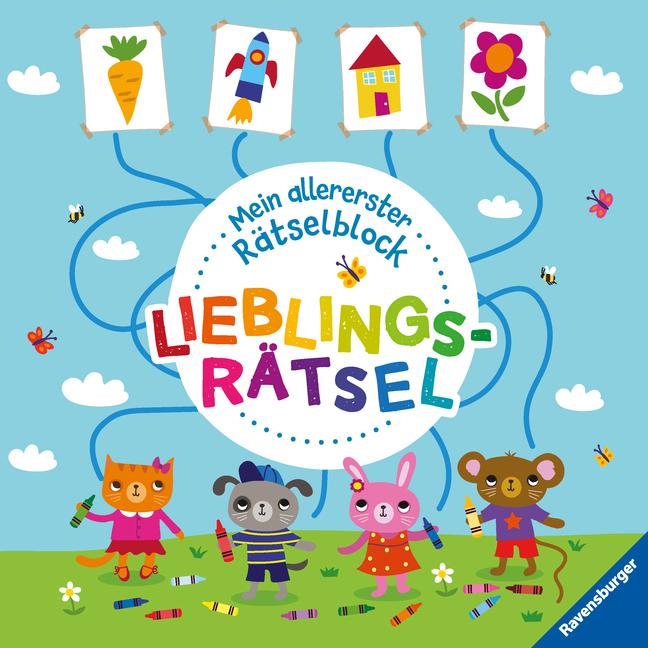 Vorderes Coverbild Ravensburger Mein allererster Rätselblock - Lieblingsrätsel - Rätselblock für Kinder ab 3 Jahren