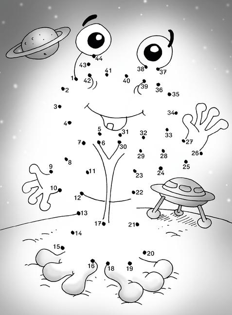 Beispielinhalt (Bild) Ravensburger Mein monsterstarker Von-Punkt-zu-Punkt-Block - Für Kinder ab 5 Jahren