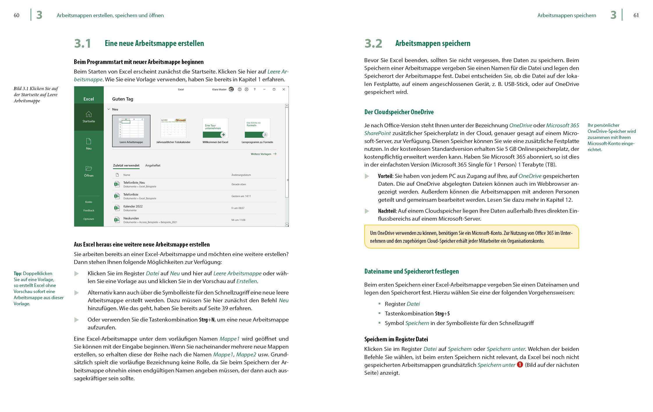 Beispielinhalt (Bild) Excel 2021 - Stufe 1: Grundlagen