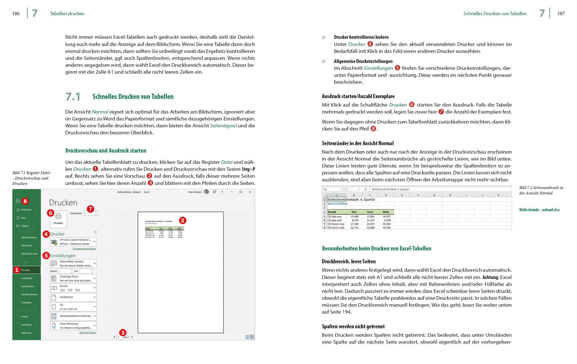 Beispielinhalt (Bild) Excel 2021 - Stufe 1: Grundlagen