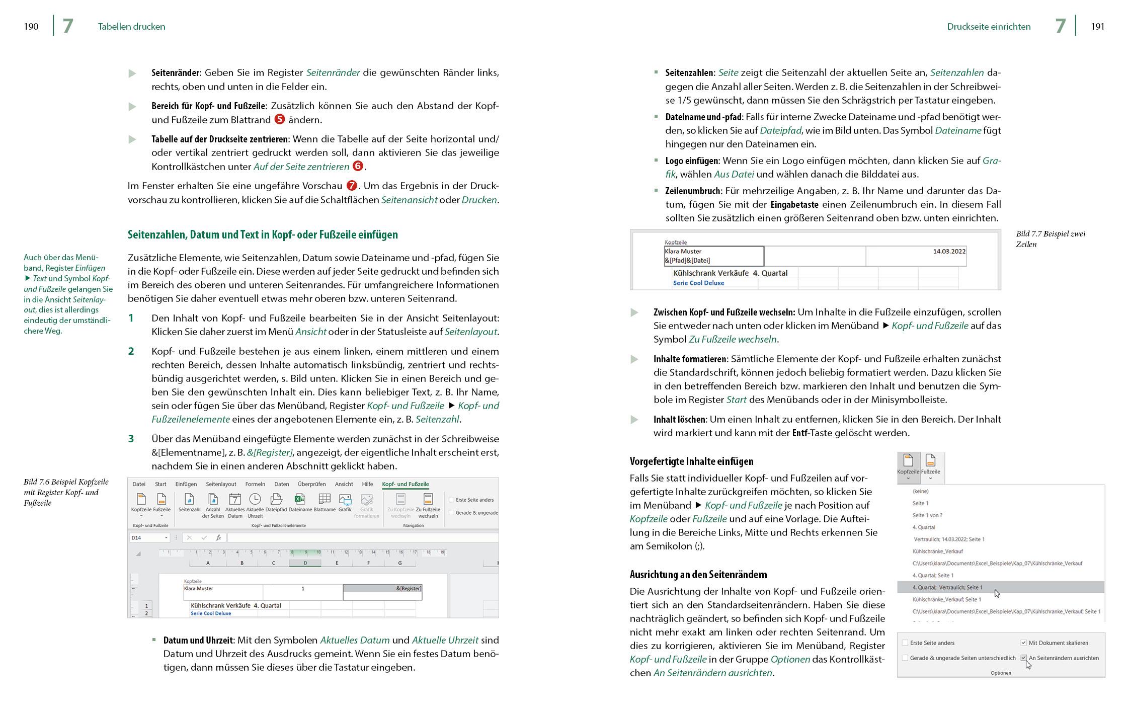 Beispielinhalt (Bild) Excel 2021 - Stufe 1: Grundlagen