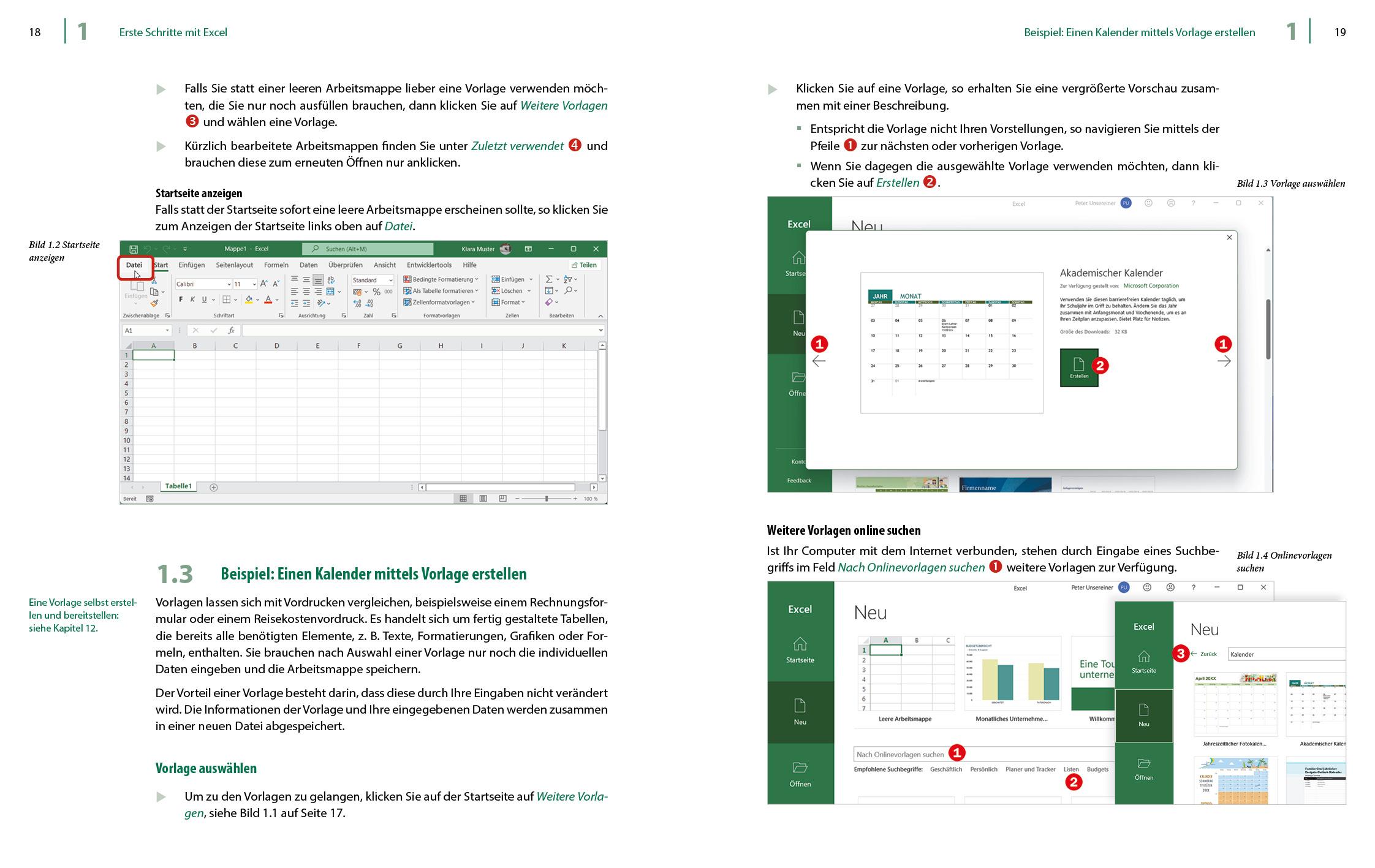 Beispielinhalt (Bild) Excel 2021 - Stufe 1: Grundlagen