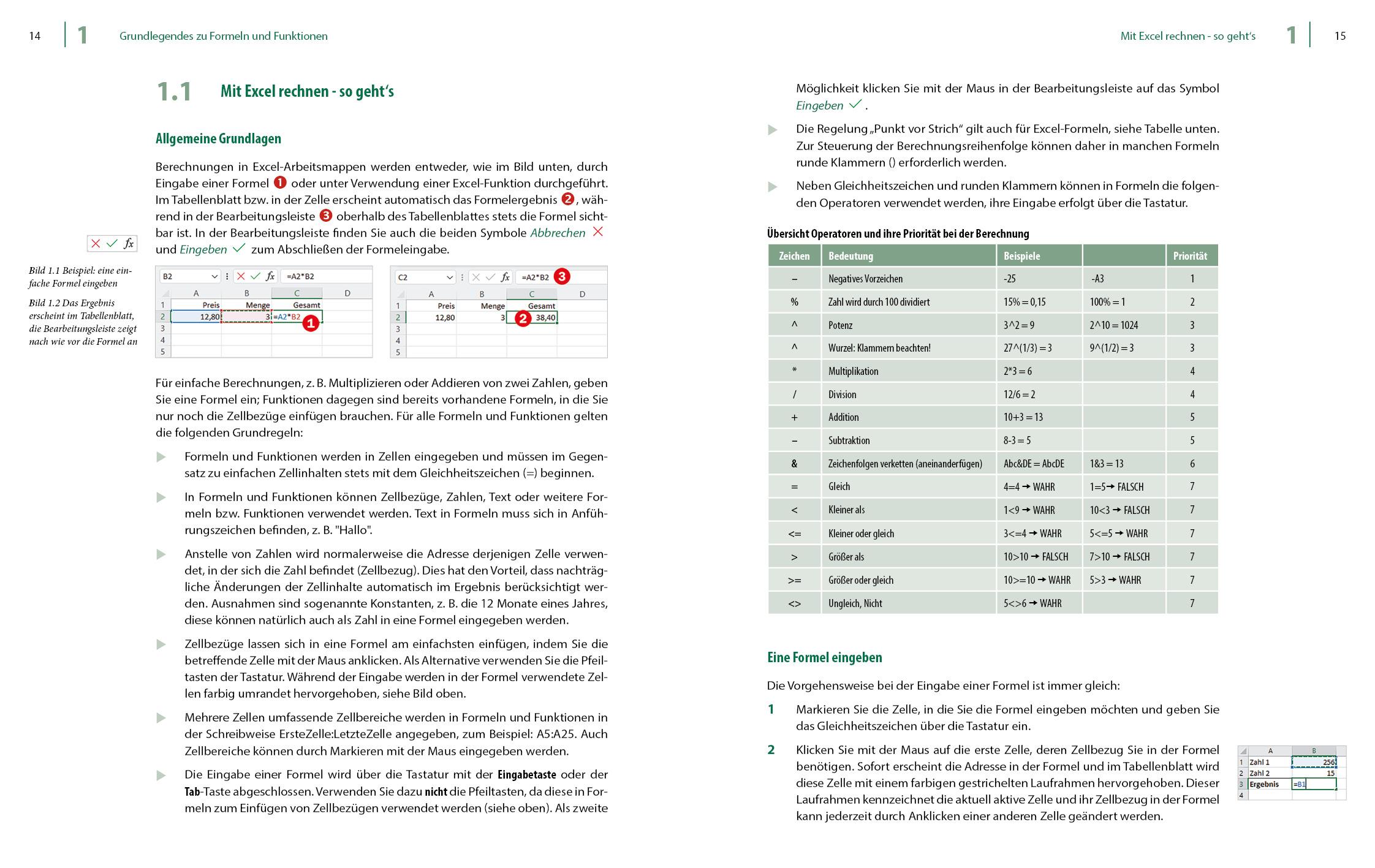 Beispielinhalt (Bild) Excel 2021 - Stufe 2: Aufbauwissen