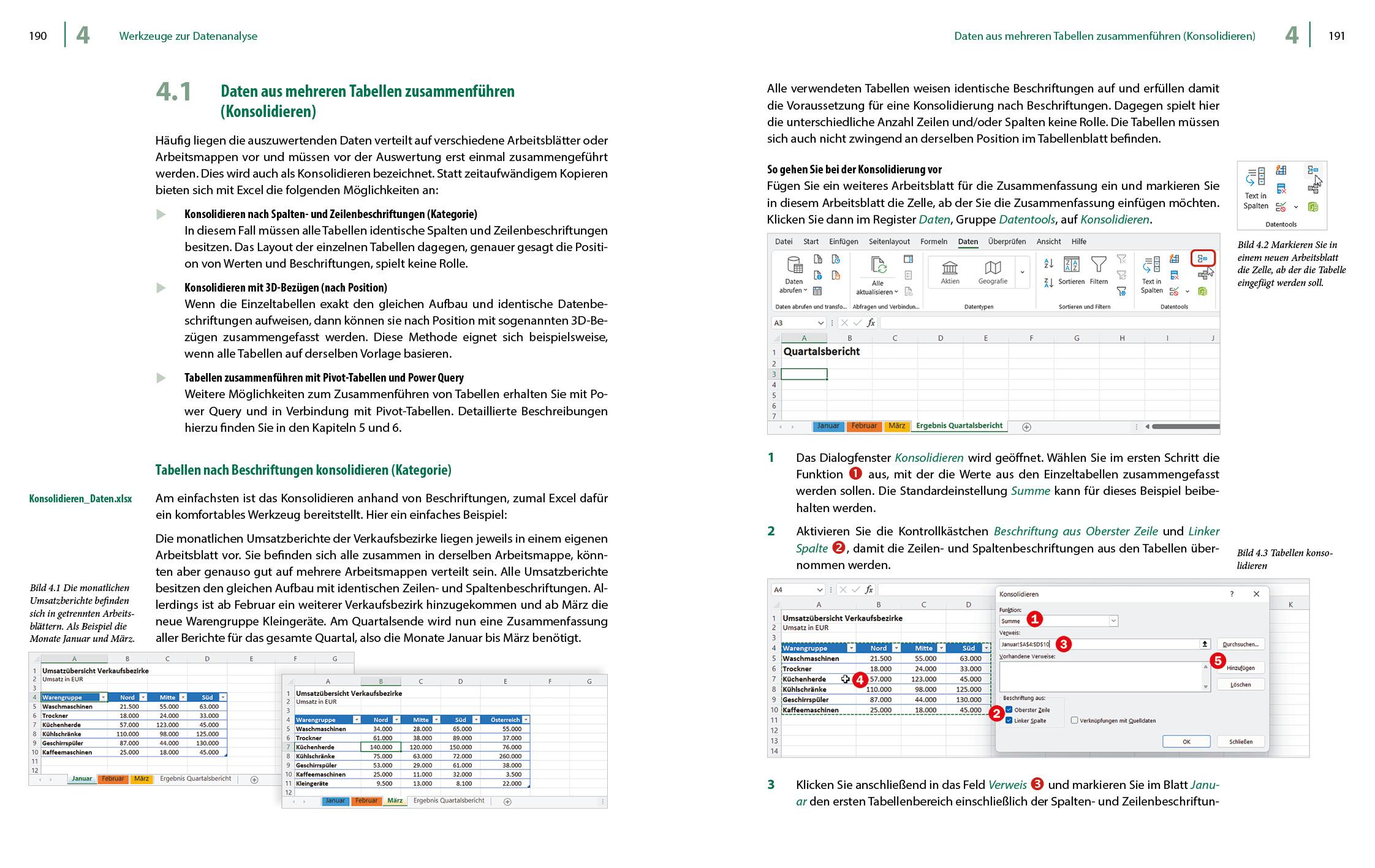 Beispielinhalt (Bild) Excel 2021 - Stufe 2: Aufbauwissen