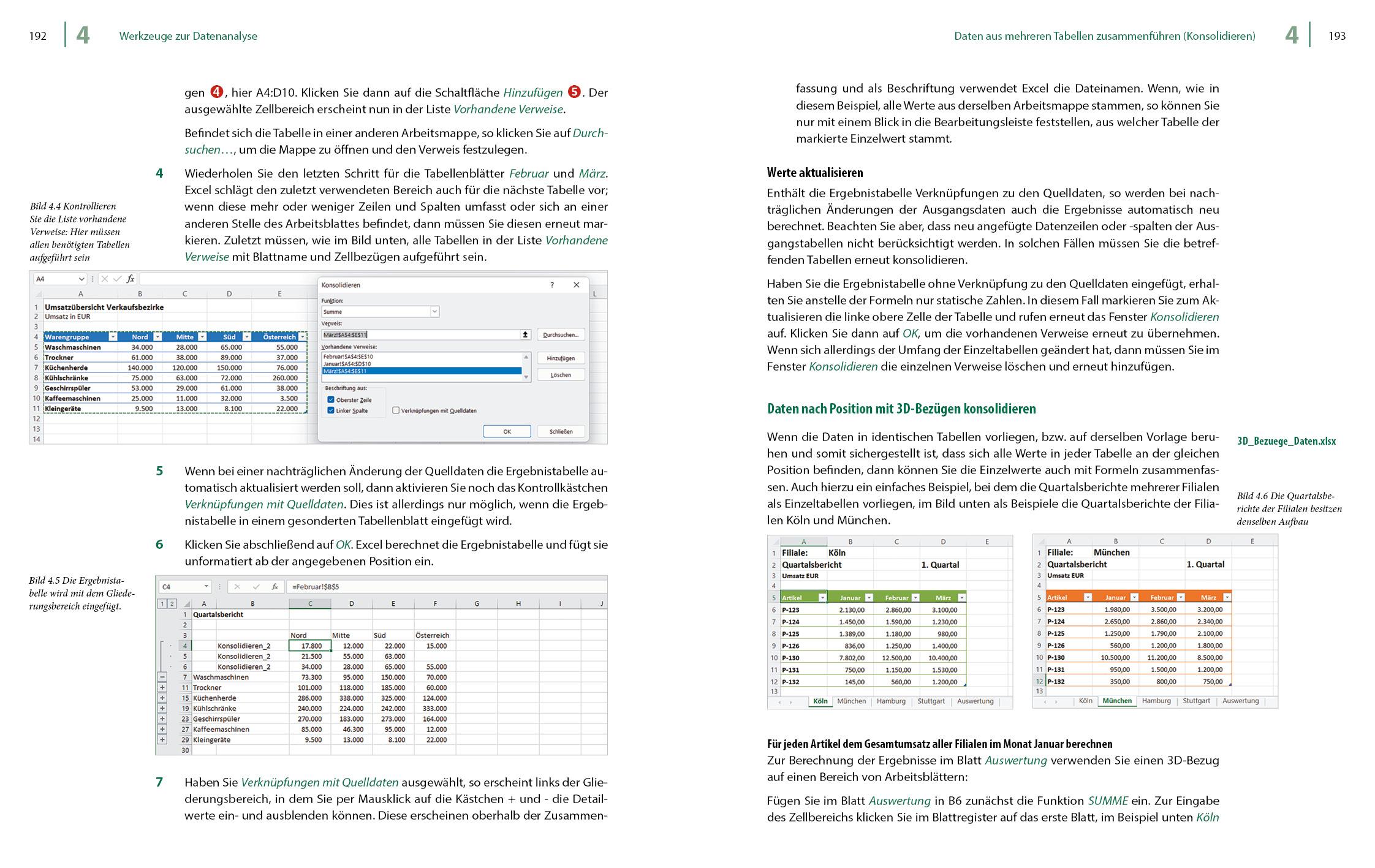 Beispielinhalt (Bild) Excel 2021 - Stufe 2: Aufbauwissen