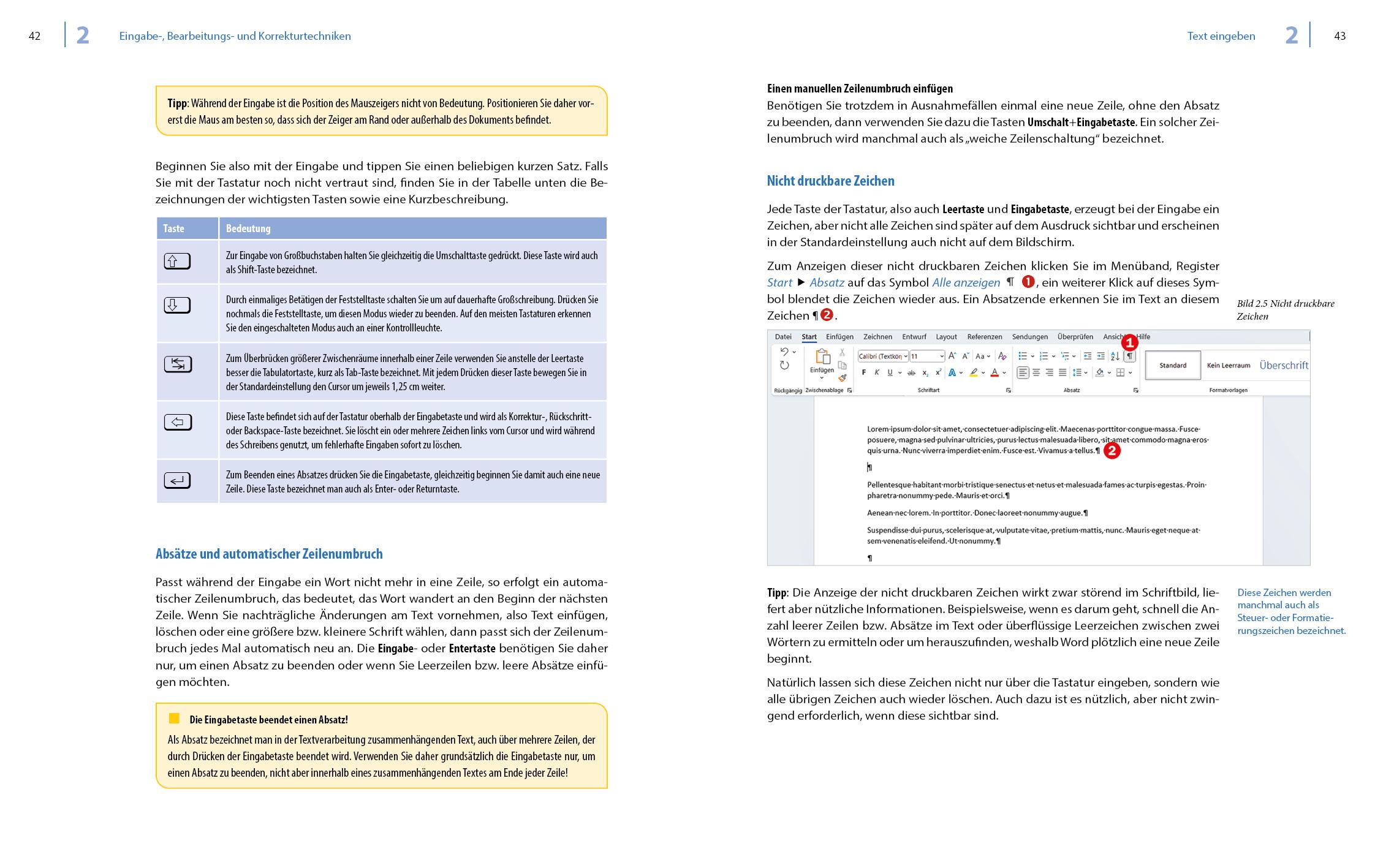 Beispielinhalt (Bild) Word 2021 - Stufe 1: Grundlagen