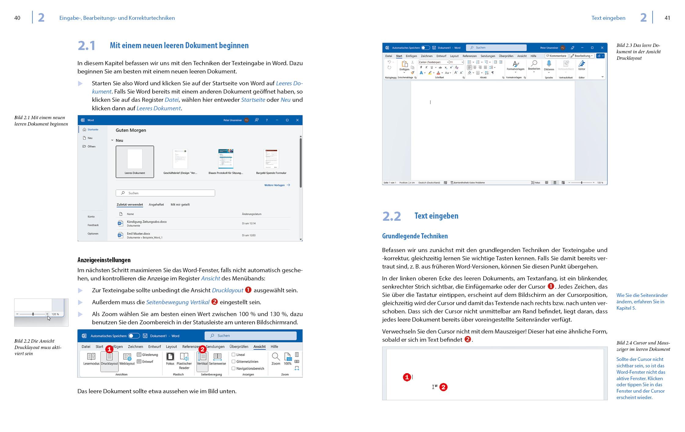 Beispielinhalt (Bild) Word 2021 - Stufe 1: Grundlagen