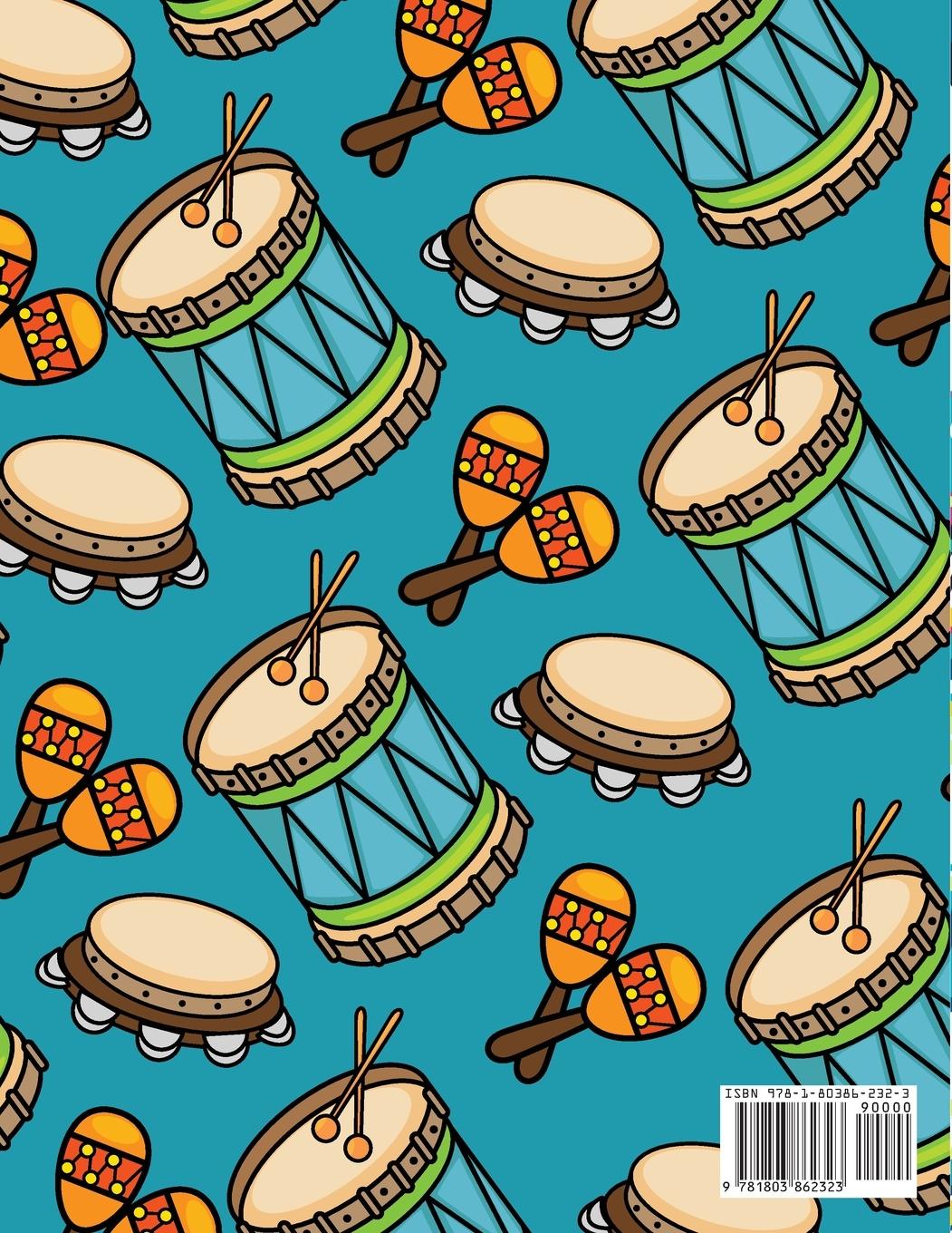 Rückseitencover Musical Instruments Coloring Book