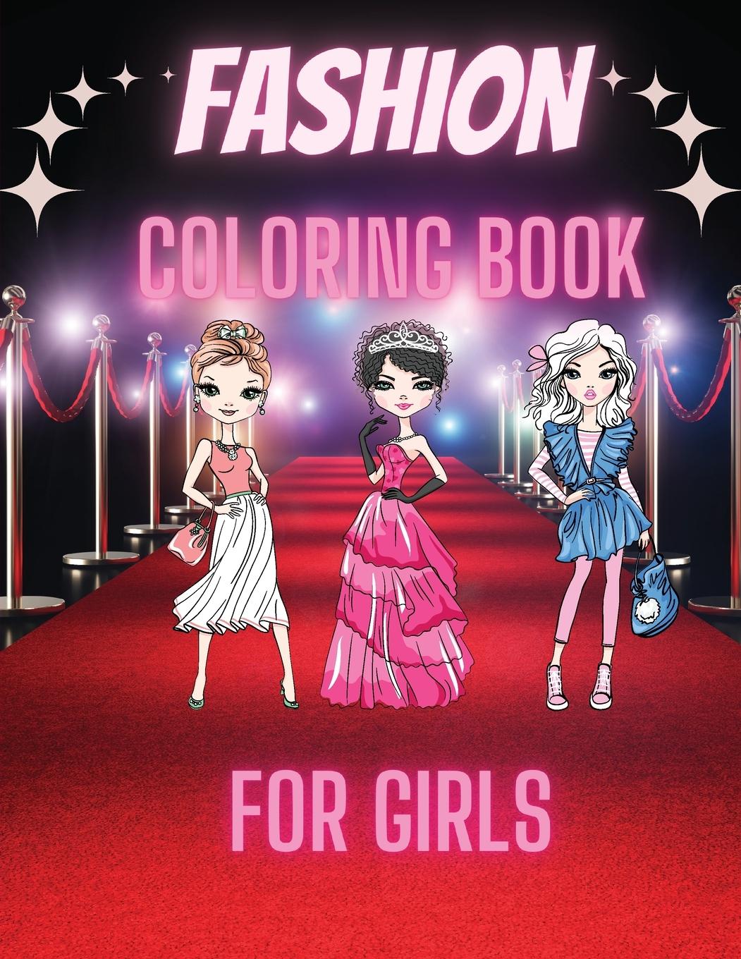 Vorderes Coverbild Fashion Coloring Book For Girls