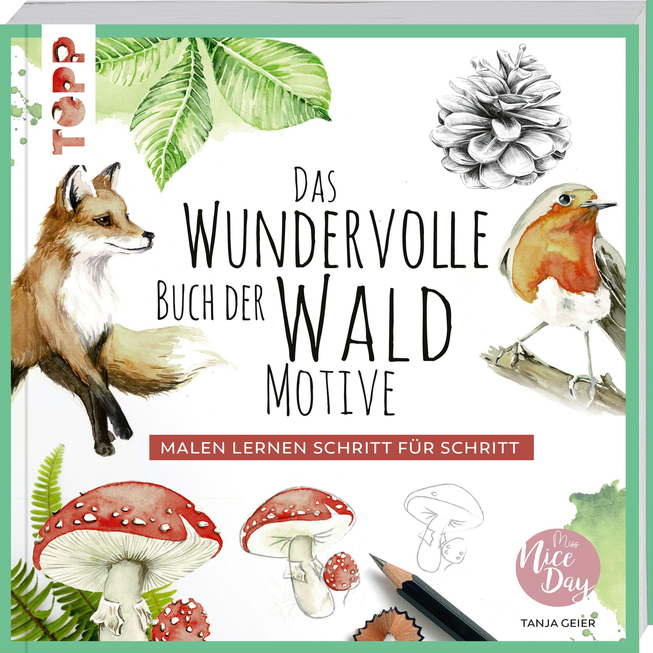 Vorderes Coverbild Das wundervolle Buch der Waldmotive