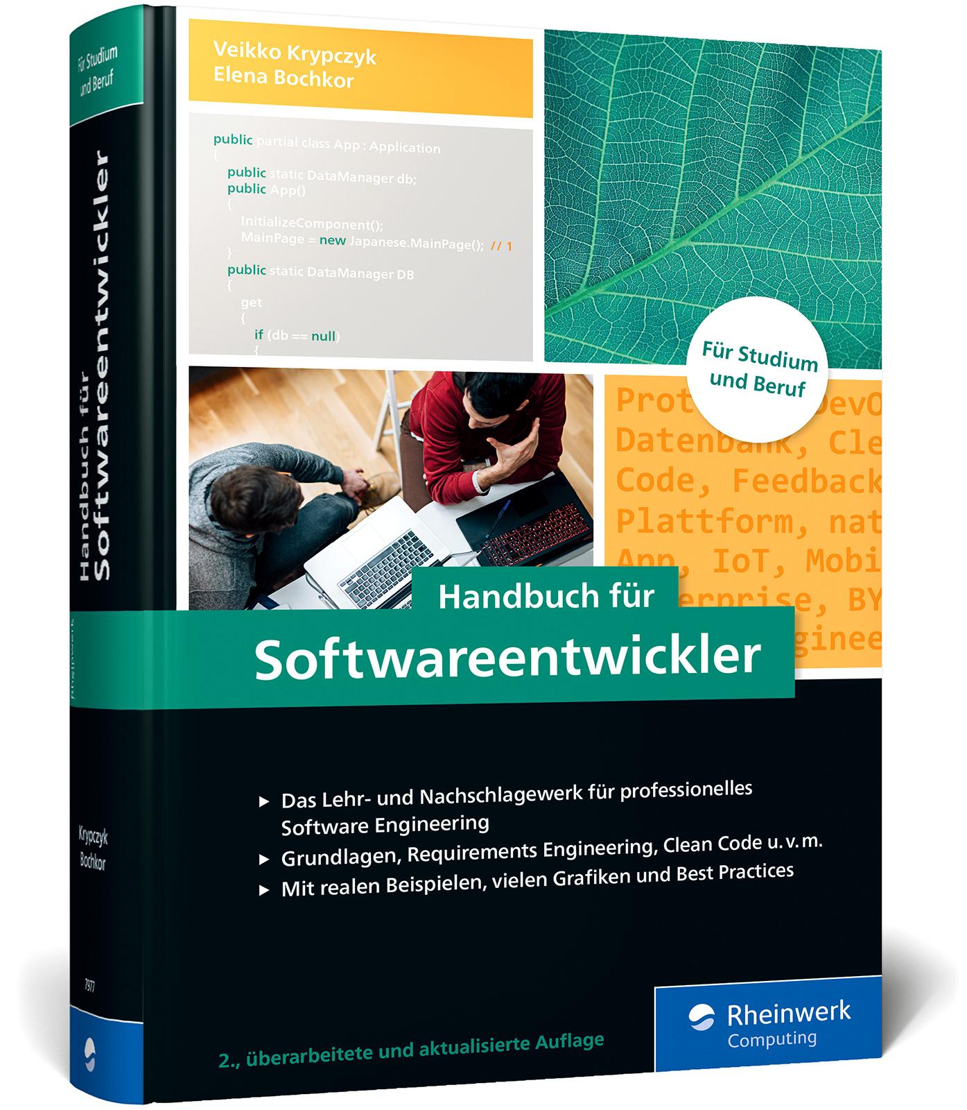 Vorderes Coverbild Handbuch für Softwareentwickler