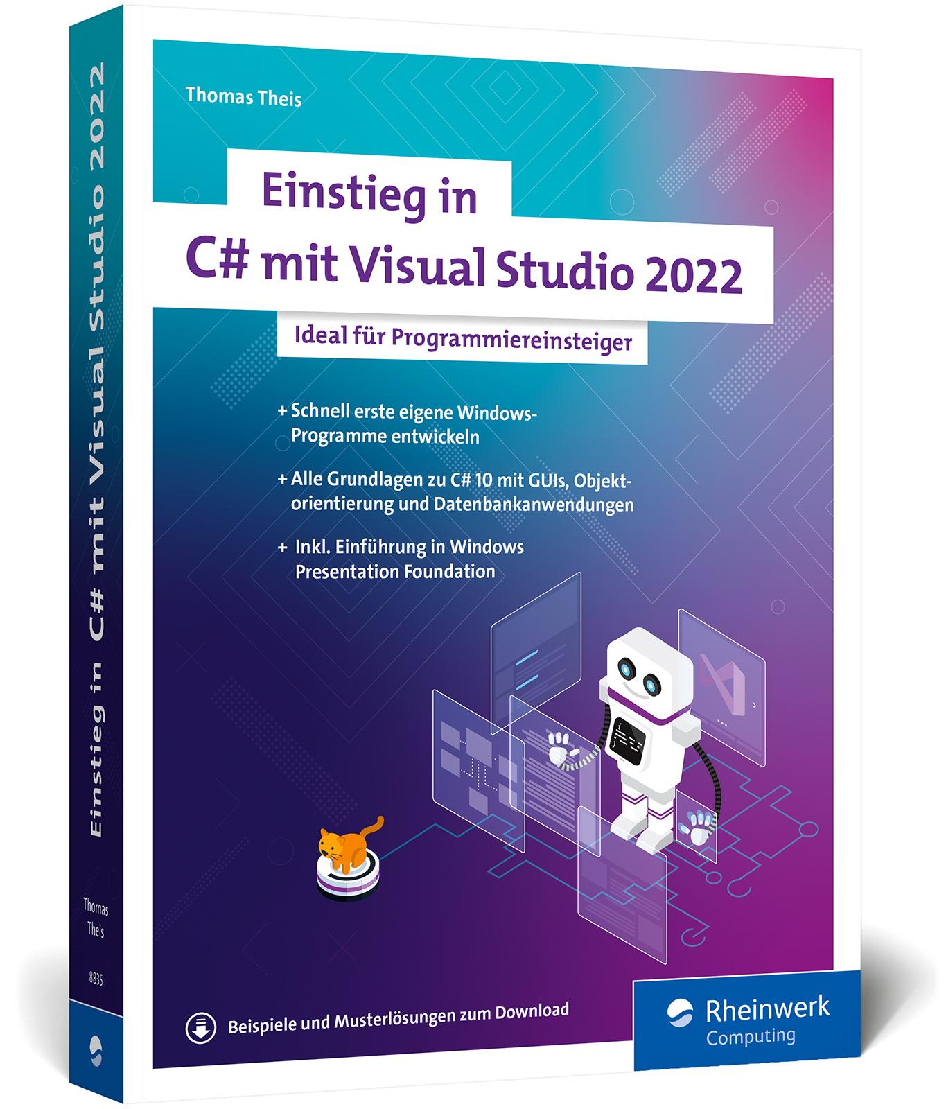 Vorderes Coverbild Einstieg in C# mit Visual Studio 2022