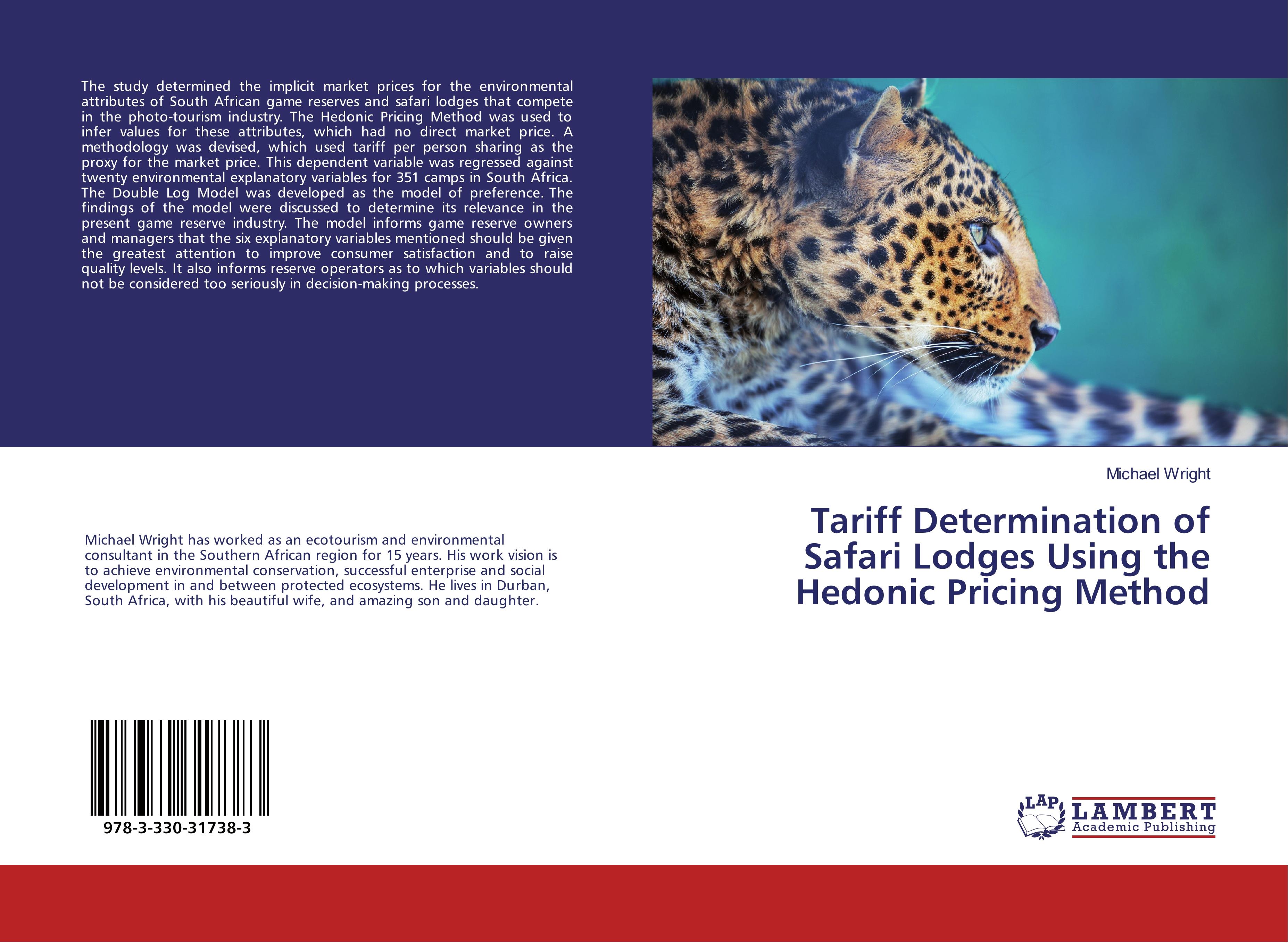 Vorderes Coverbild Tariff Determination of Safari Lodges Using the Hedonic Pricing Method