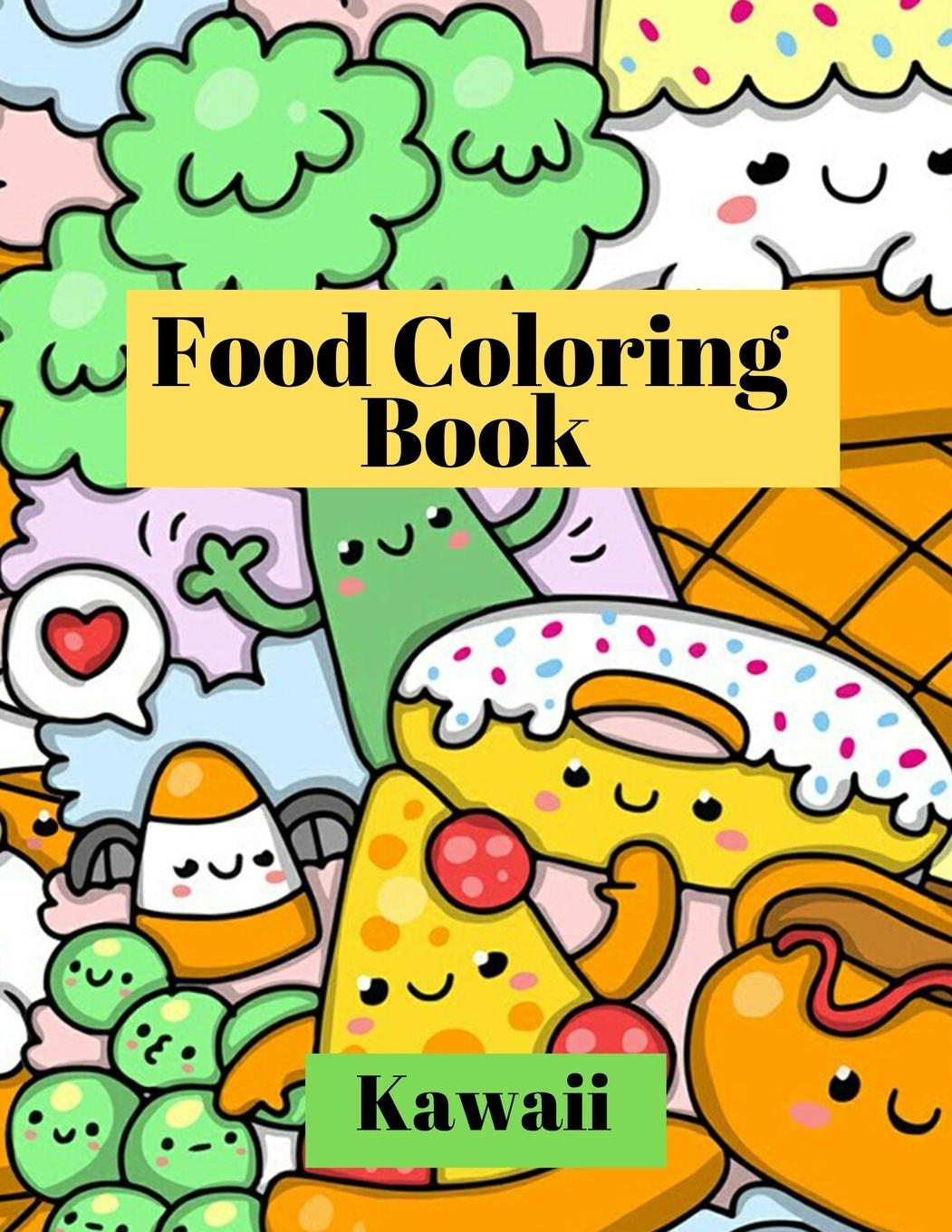 Vorderes Coverbild Kawaii Food Coloring Book