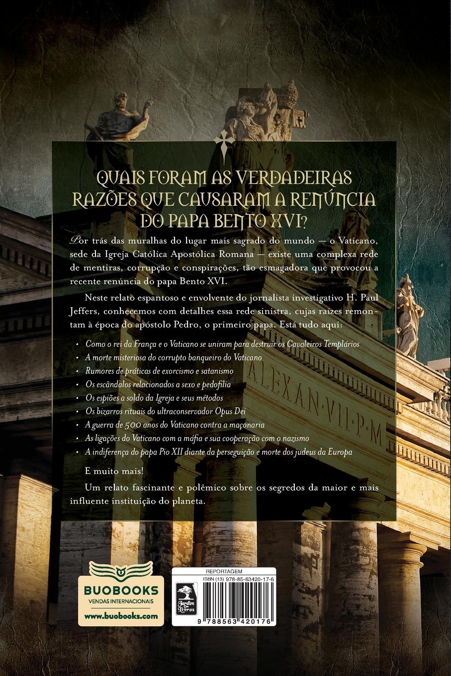 Rückseitencover Mistérios sombrios do Vaticano