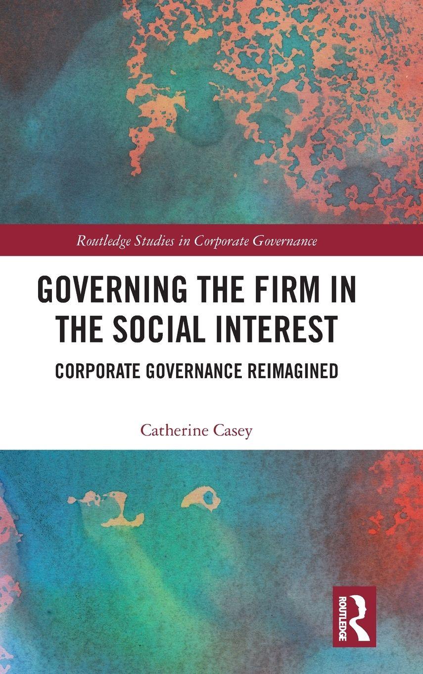 Vorderes Coverbild Governing the Firm in the Social Interest