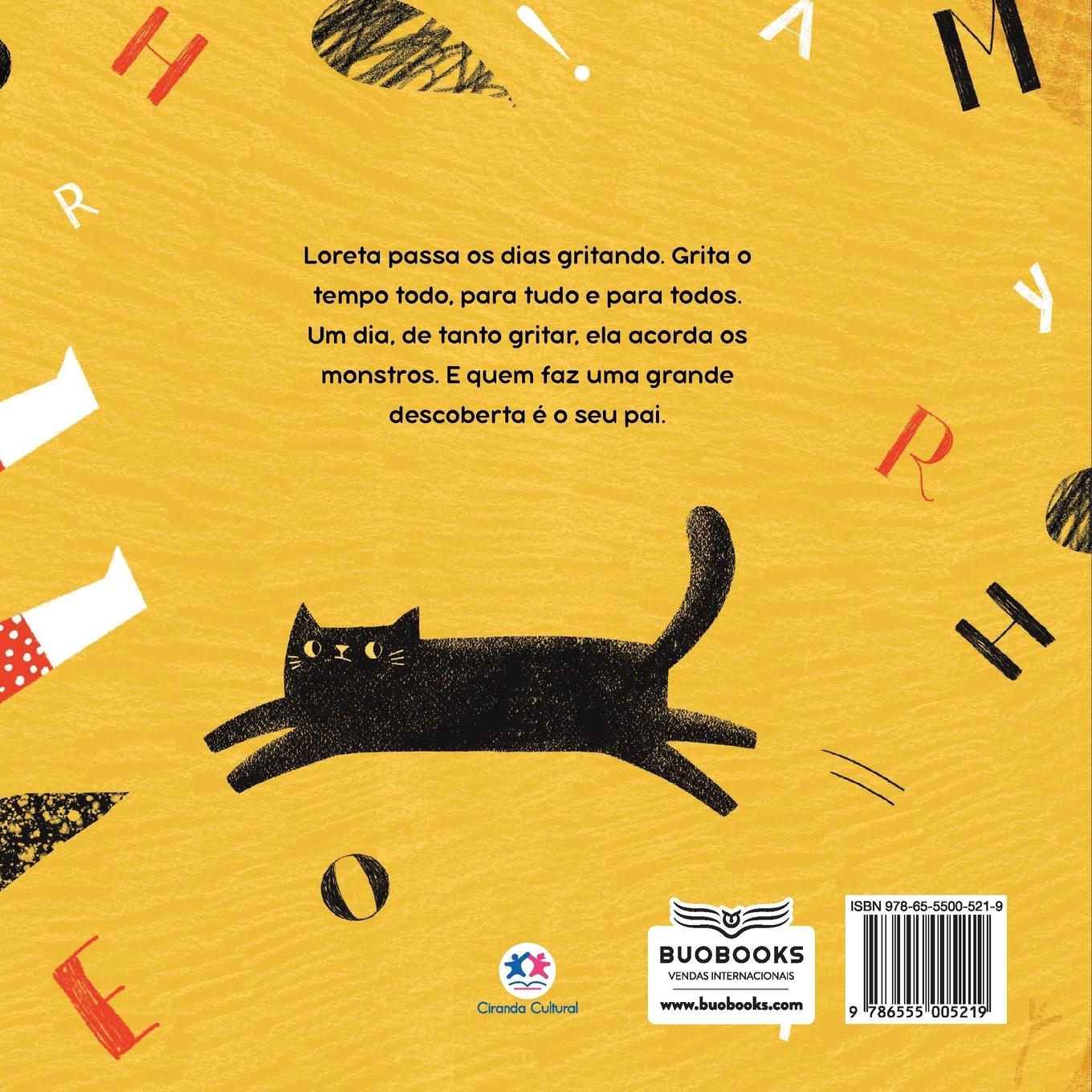 Rückseitencover A menina que acordava os monstros