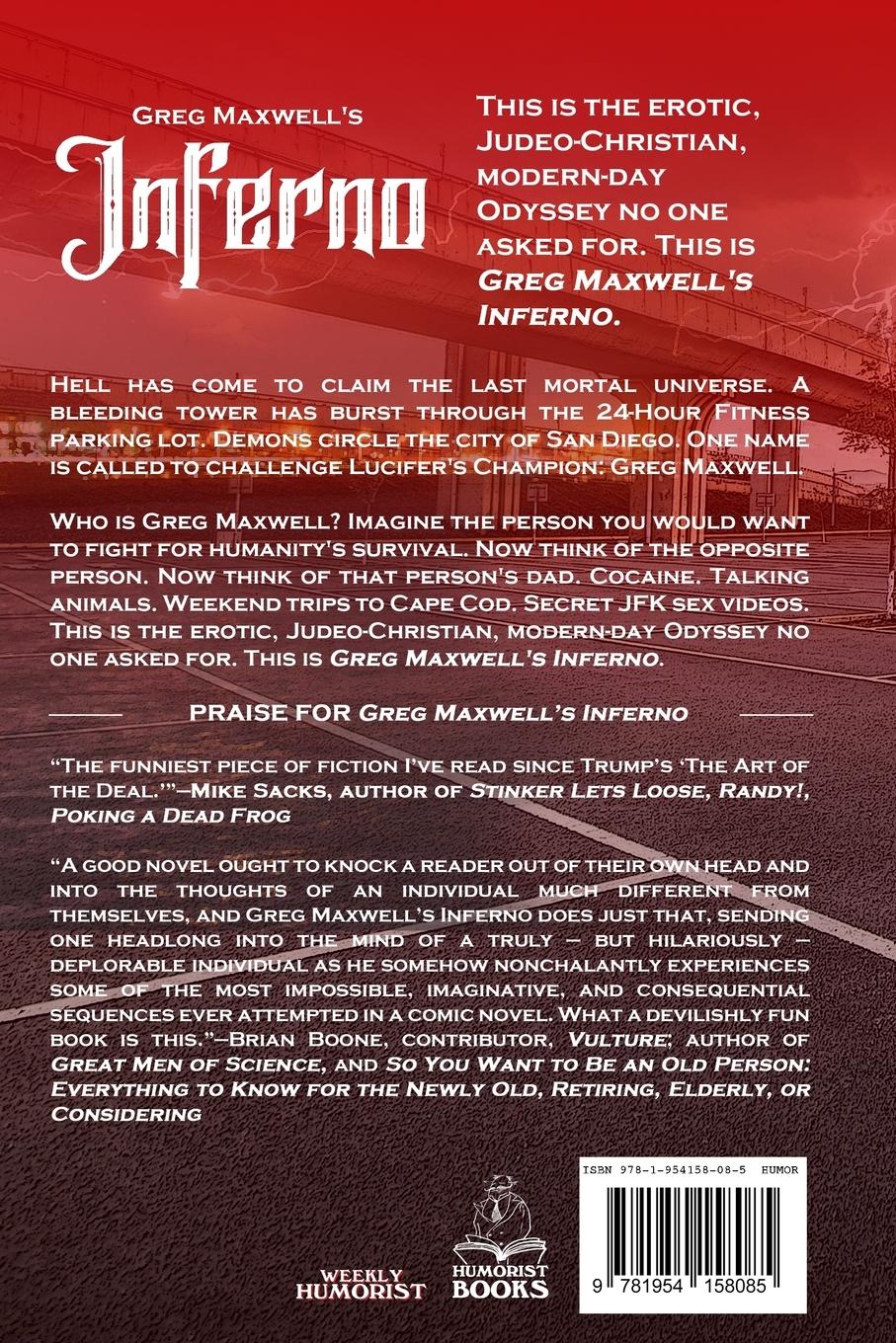 Rückseitencover Greg Maxwell's Inferno