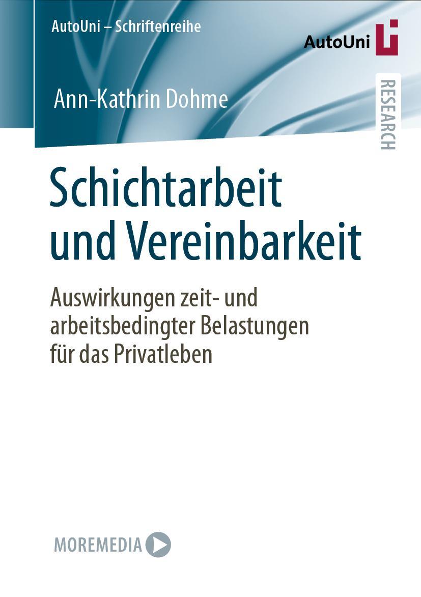 Vorderes Coverbild Schichtarbeit und Vereinbarkeit