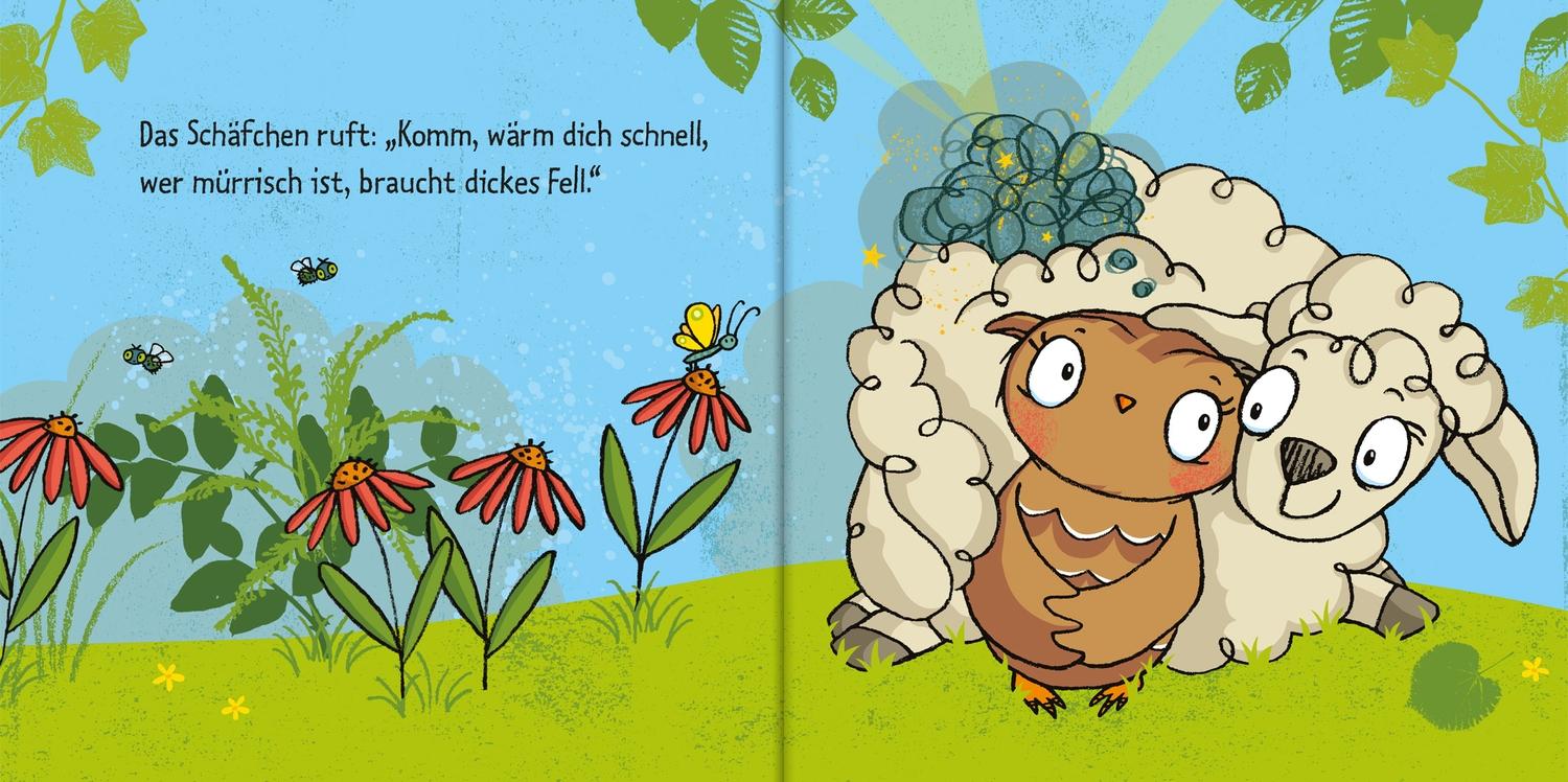 Beispielinhalt (Bild) Die kleine Eule hat schlechte Laune