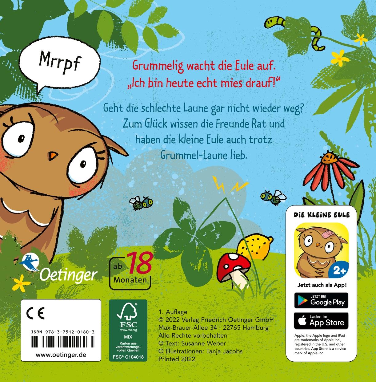 Rückseitencover Die kleine Eule hat schlechte Laune