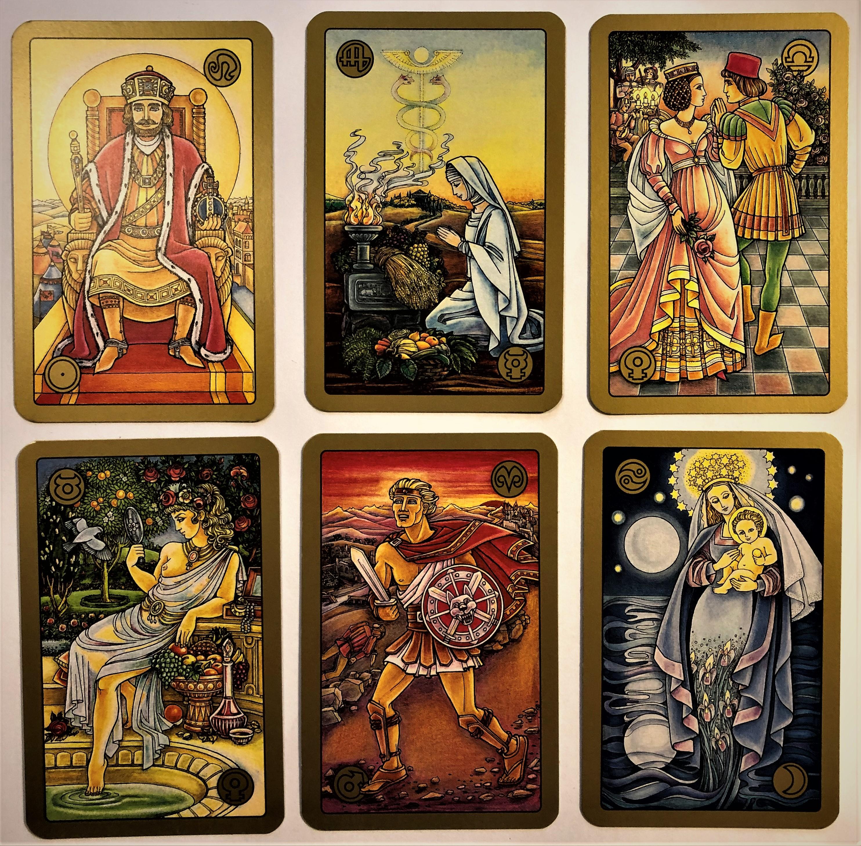 Beispielinhalt (Bild) Symbolon. 78 farbige Karten