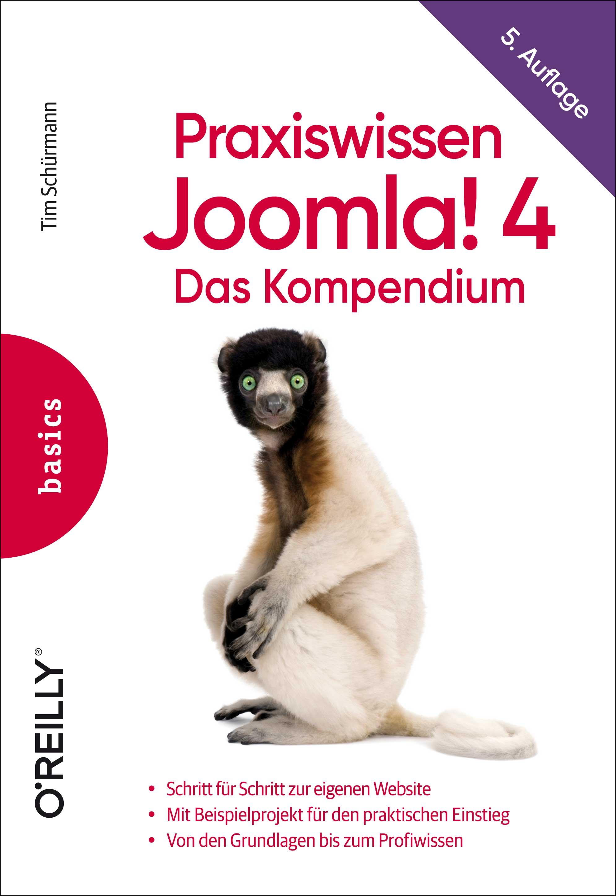 Vorderes Coverbild Praxiswissen Joomla! 4