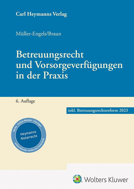 Vorderes Coverbild Betreuungsrecht und Vorsorgeverfügungen in der Praxis