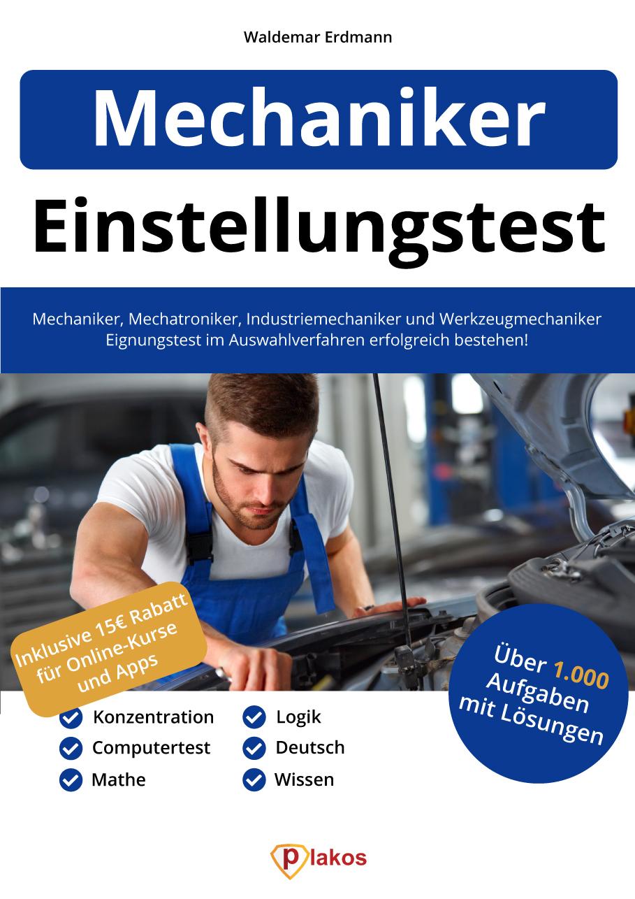 Vorderes Coverbild Einstellungstest Mechaniker, Mechatroniker, Industriemechaniker & Werkzeugmechaniker