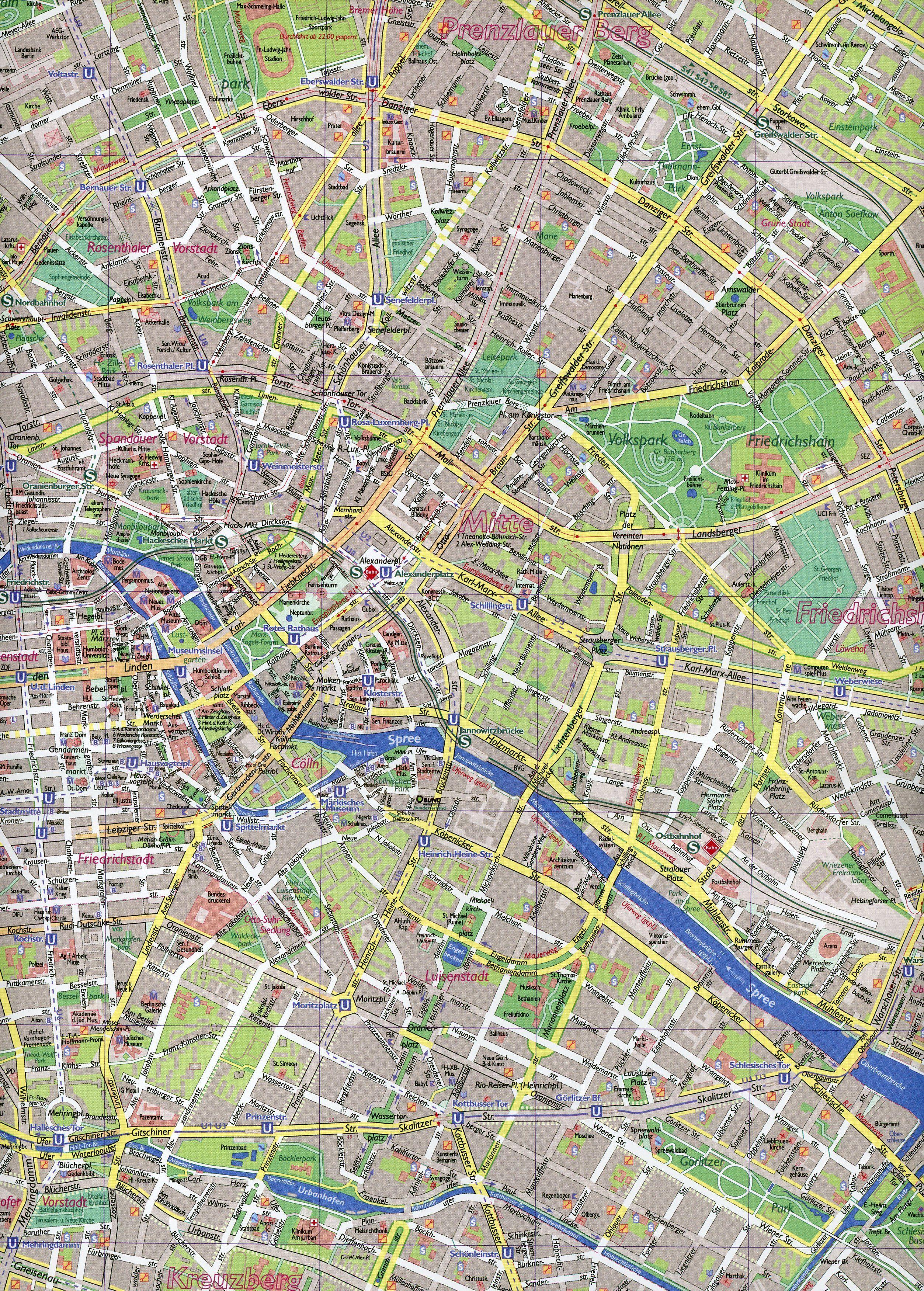 Beispielinhalt (Bild) Fahrradplan Berlin