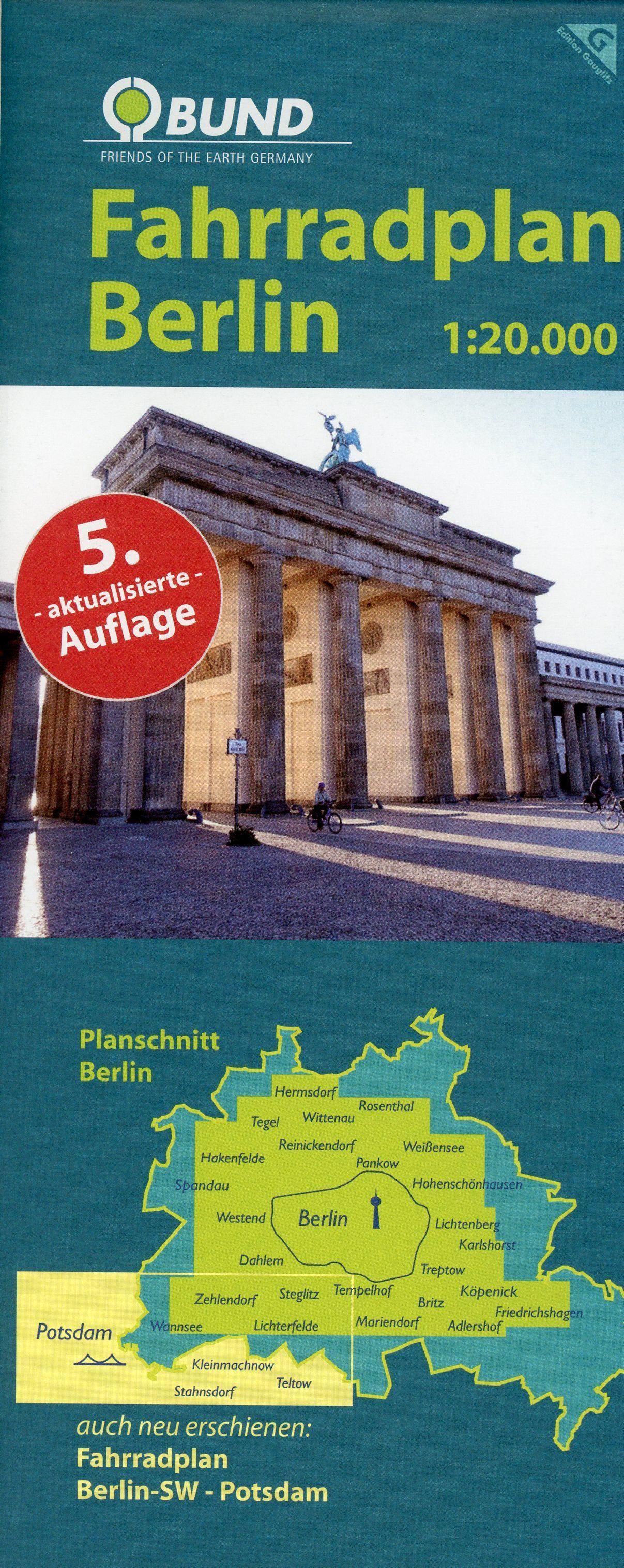 Vorderes Coverbild Fahrradplan Berlin