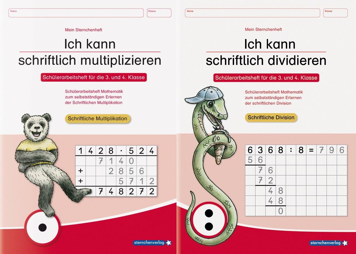 Vorderes Coverbild Ich kann schriftlich multiplizieren und dividieren - 2 Arbeitshefte im Set